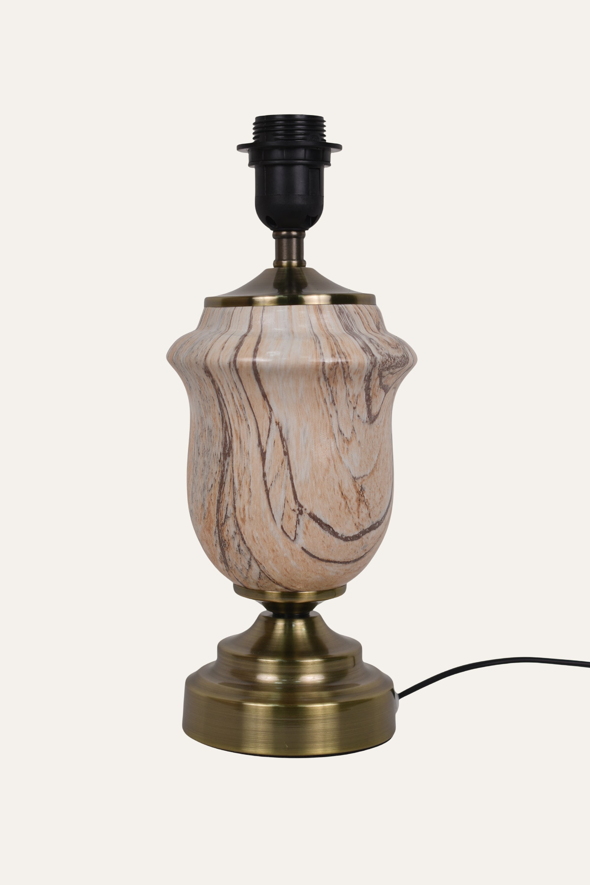Vintage Style Ceramic Table Lamp with Pleated Shade