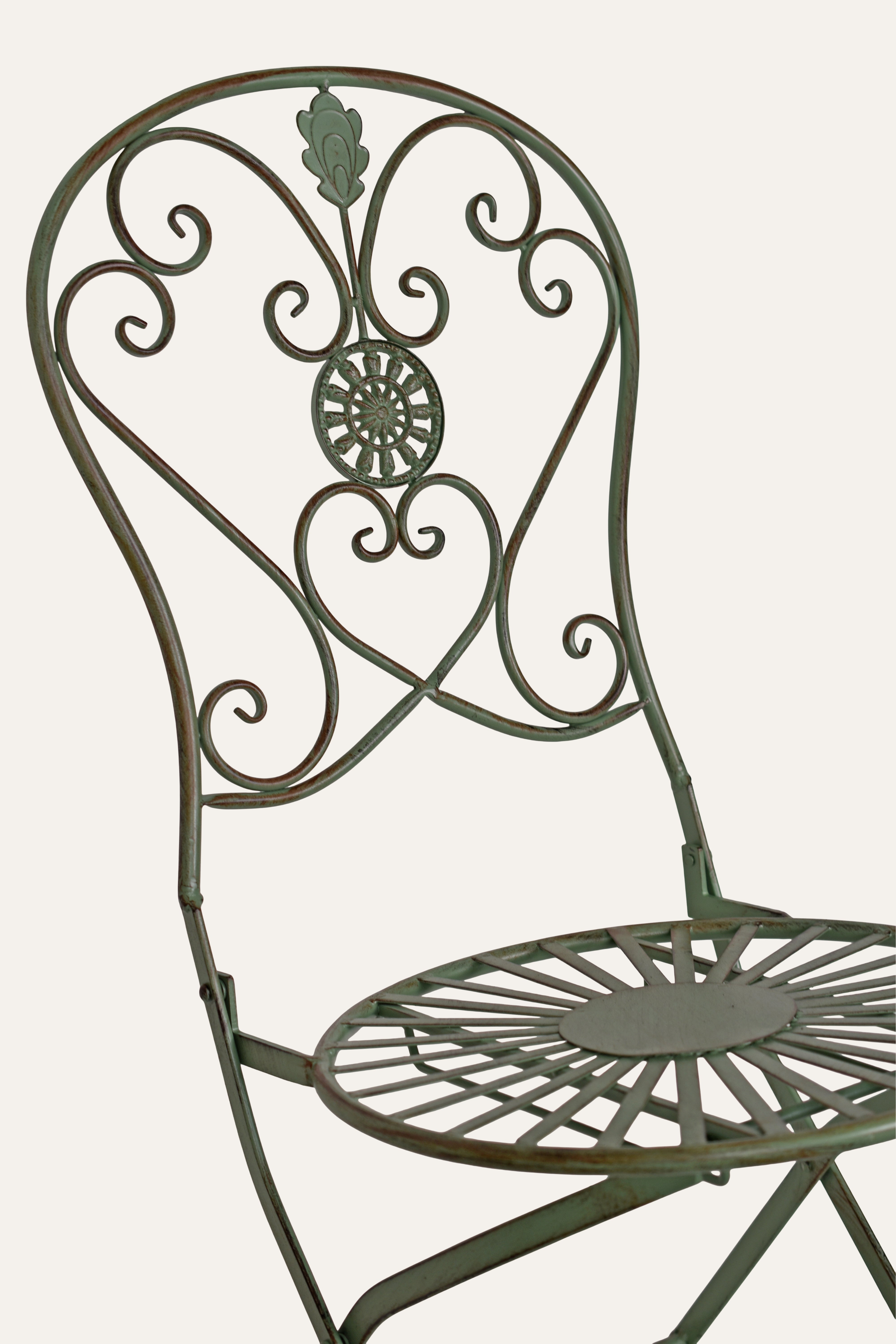 Vintage Iron Folding Garden Chair