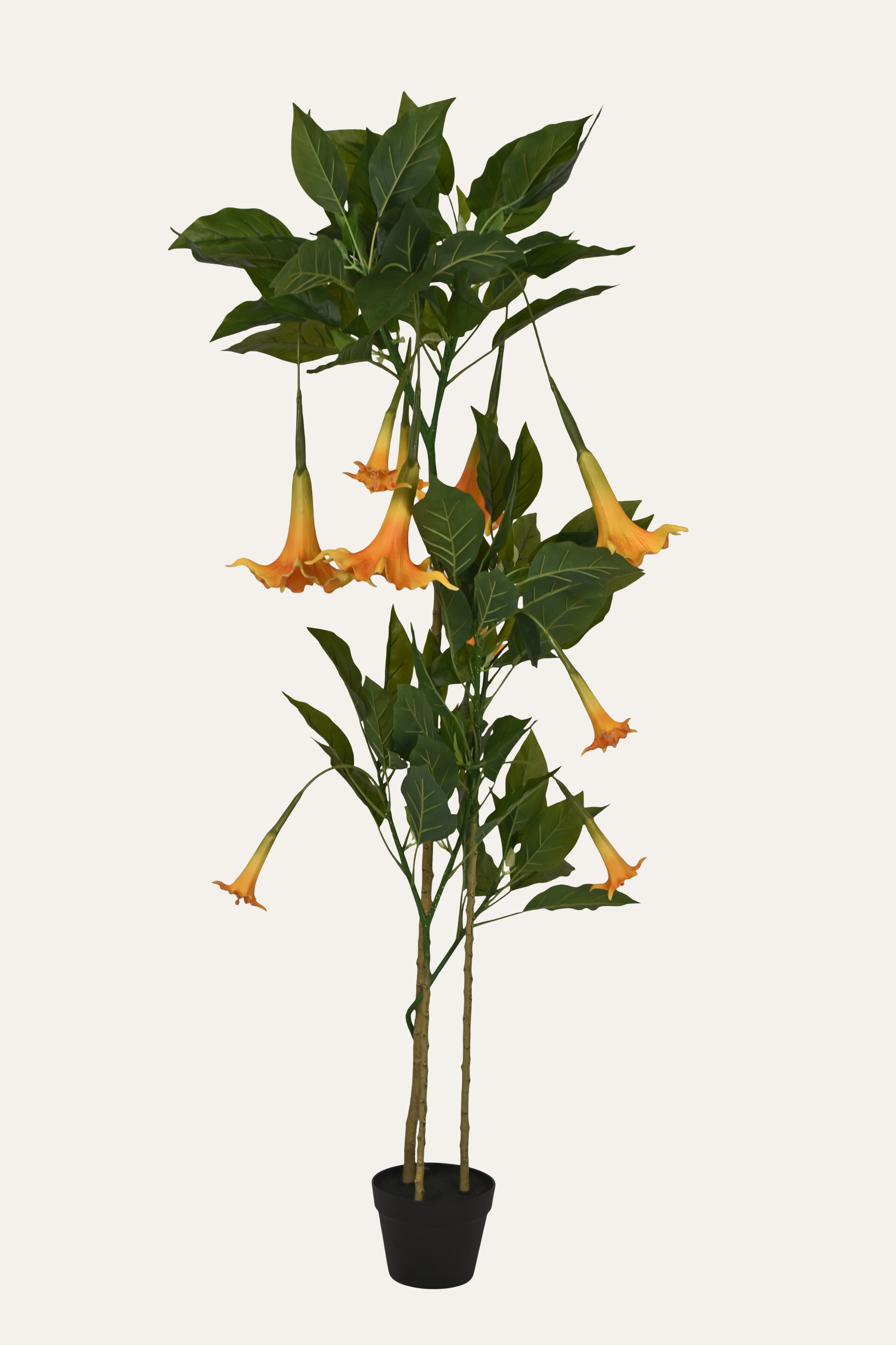 Yellow Trumpet Artificial Blooming Plant