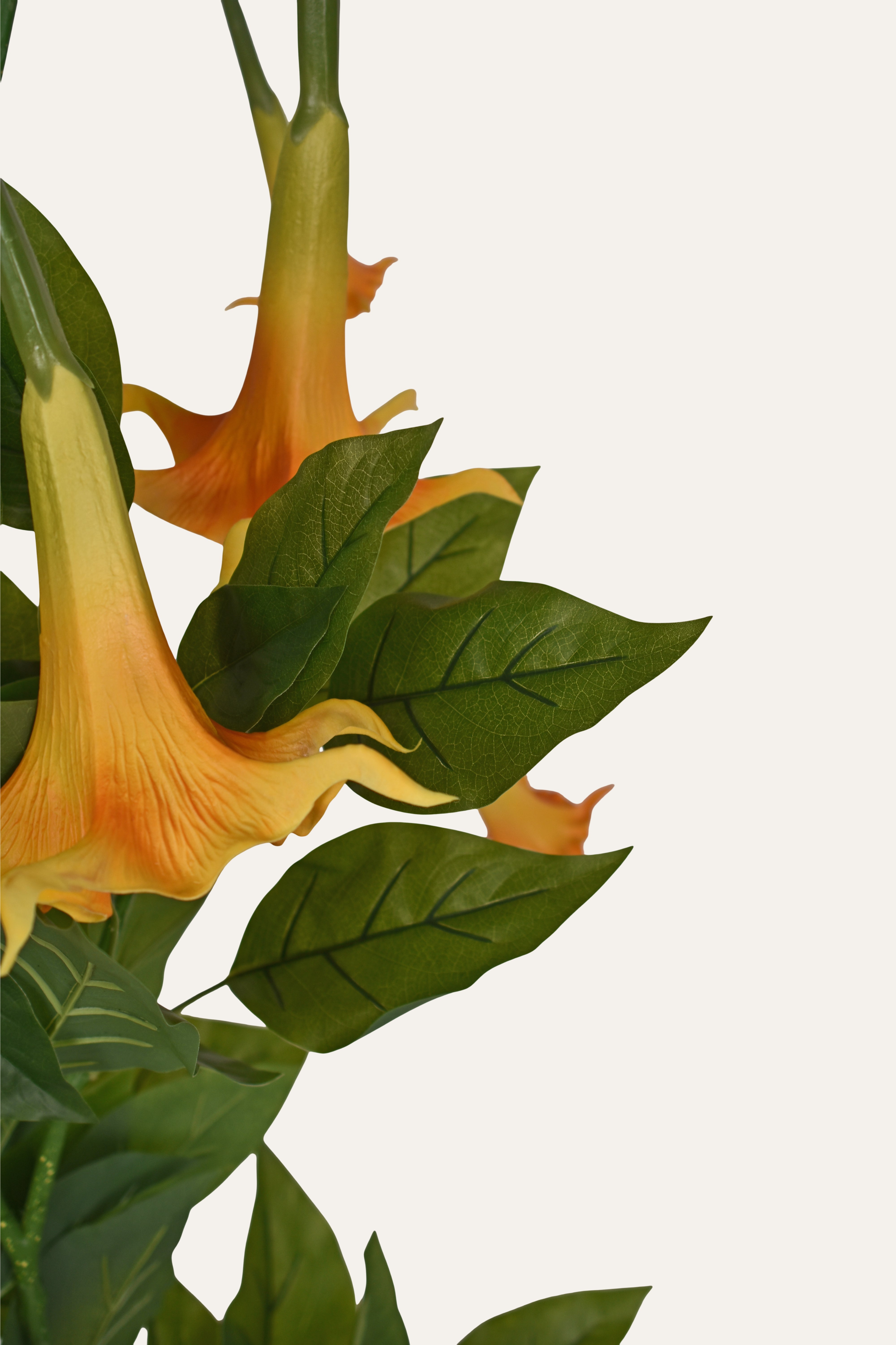 Yellow Trumpet Artificial Blooming Plant