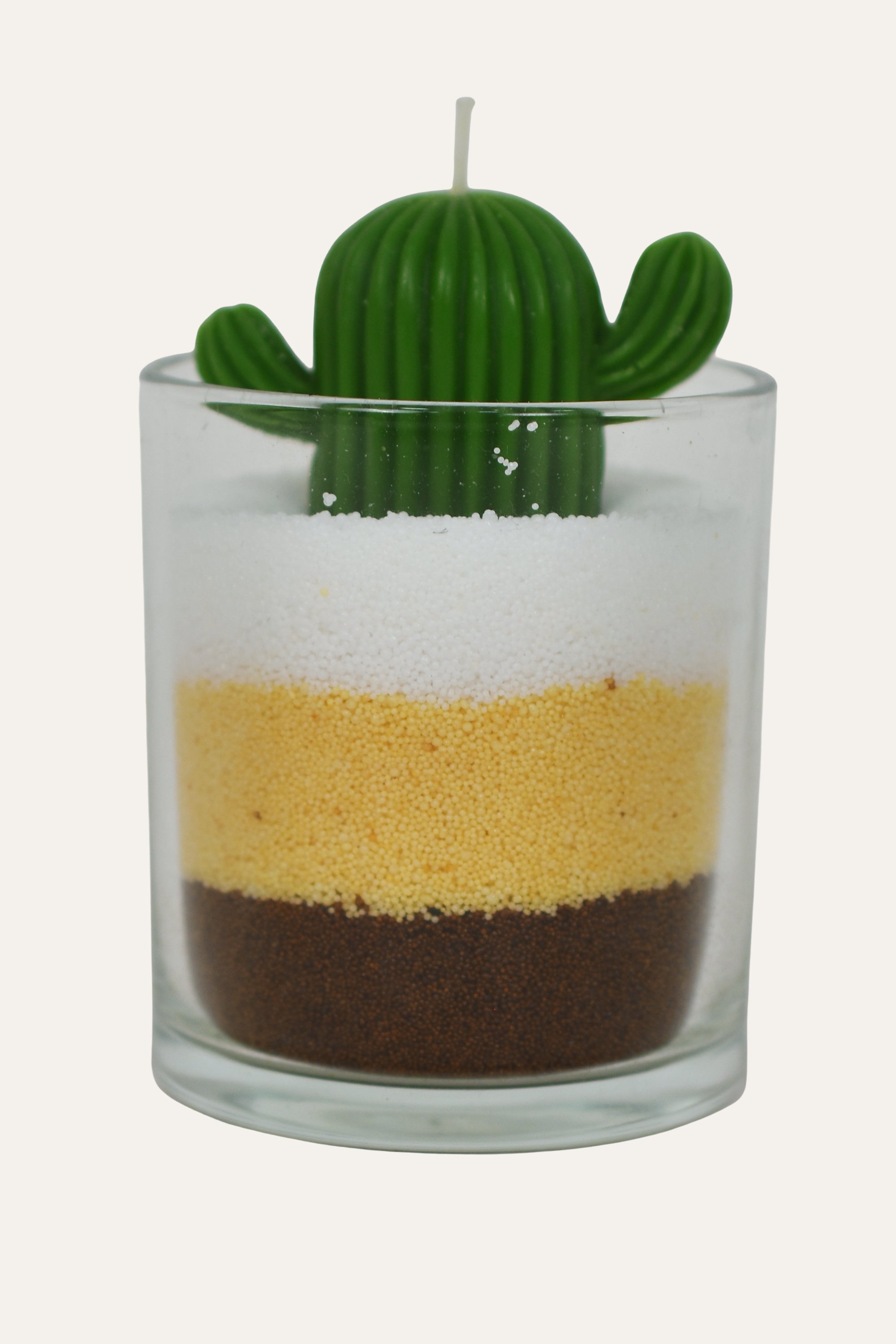 Green Cactus Sculptural Candle