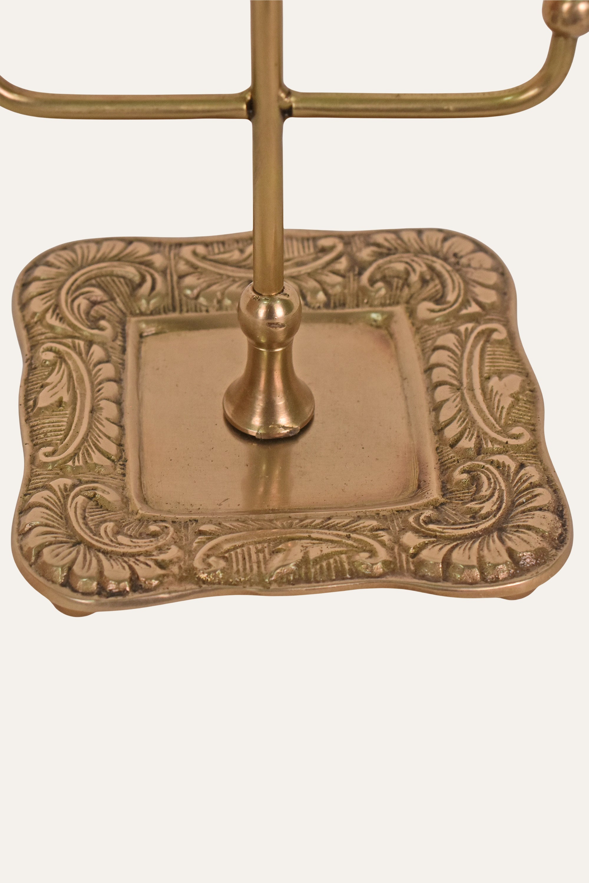 Antique Brass Jewelry & Accessory Display Stand