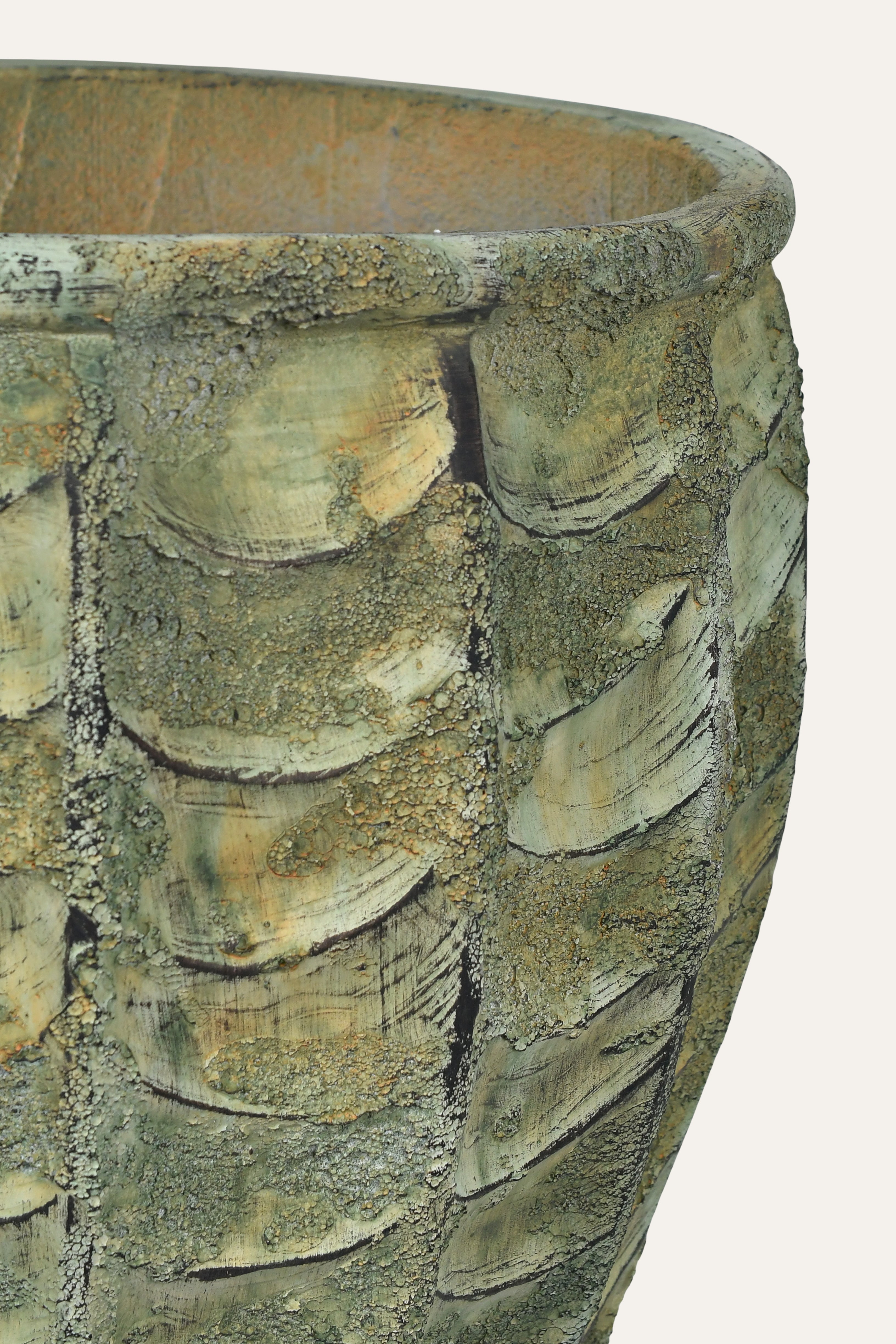 Handcrafted Patina Terracotta Rustic Planter- Big