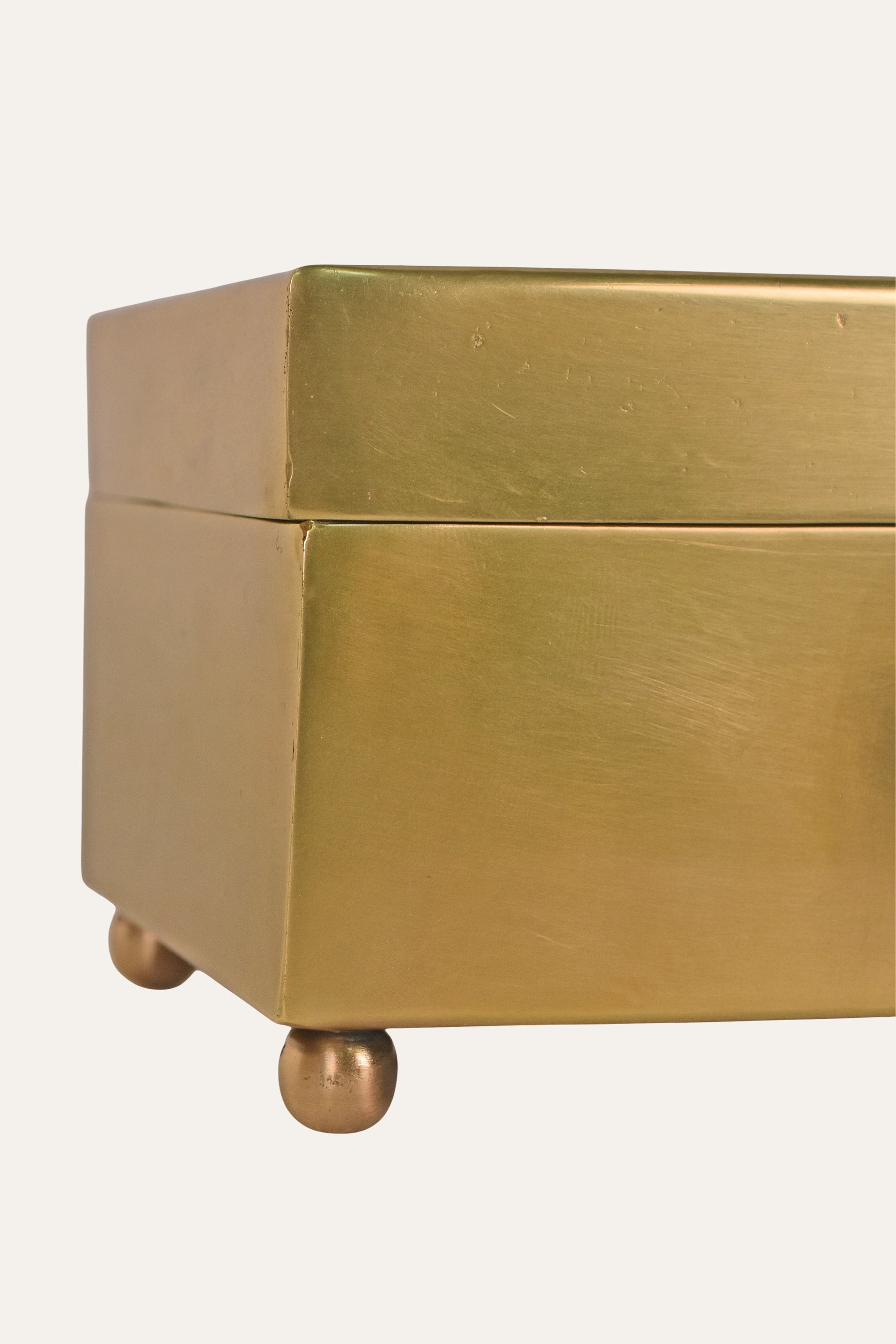 Antique Brass Tissue Box Holder - Big