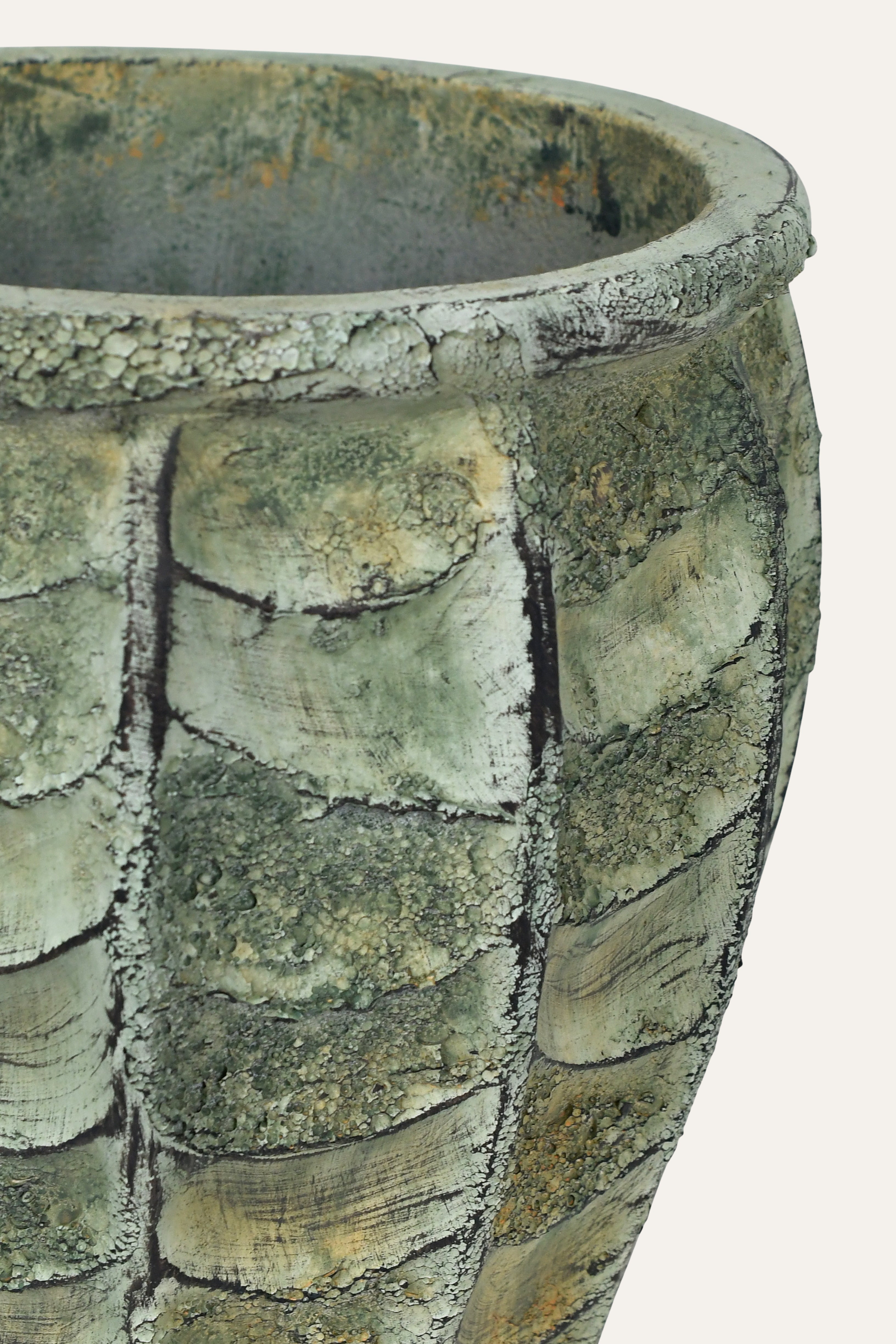 Handcrafted Patina Terracotta Rustic Planter- Small