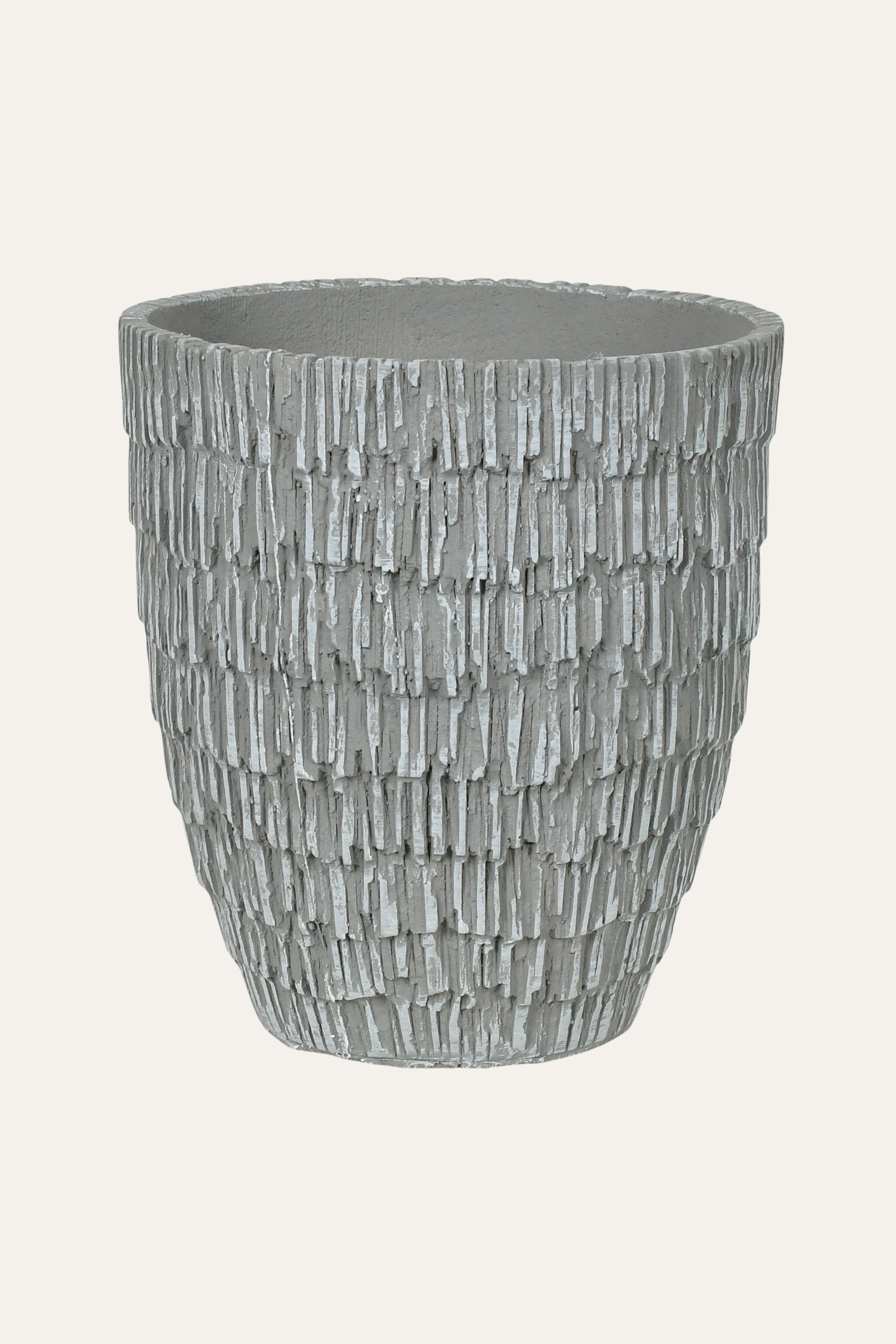 Volcanic Textured Grey Terracotta Planter - Small