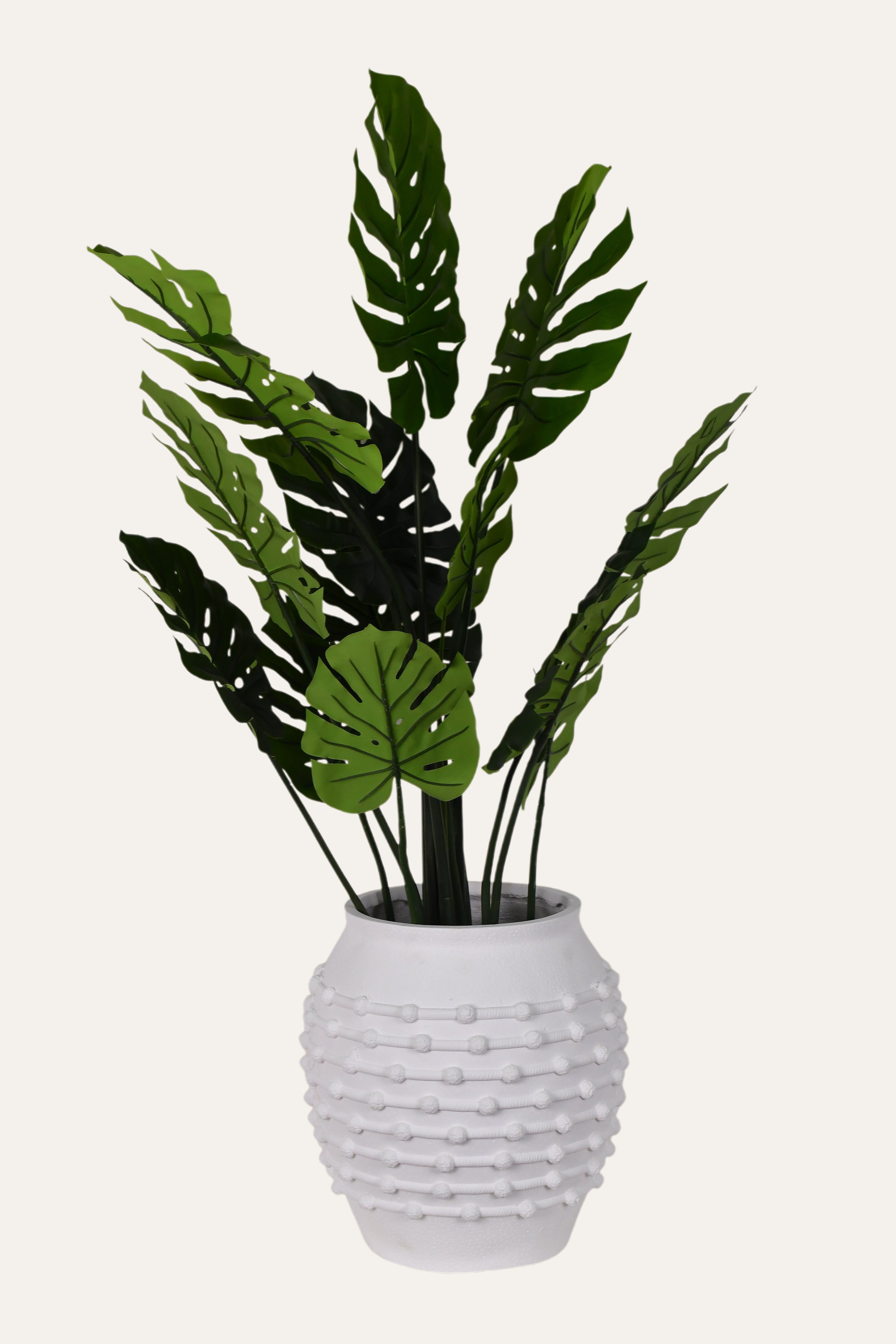 White Woven Knot Ceramic Decorative Planter