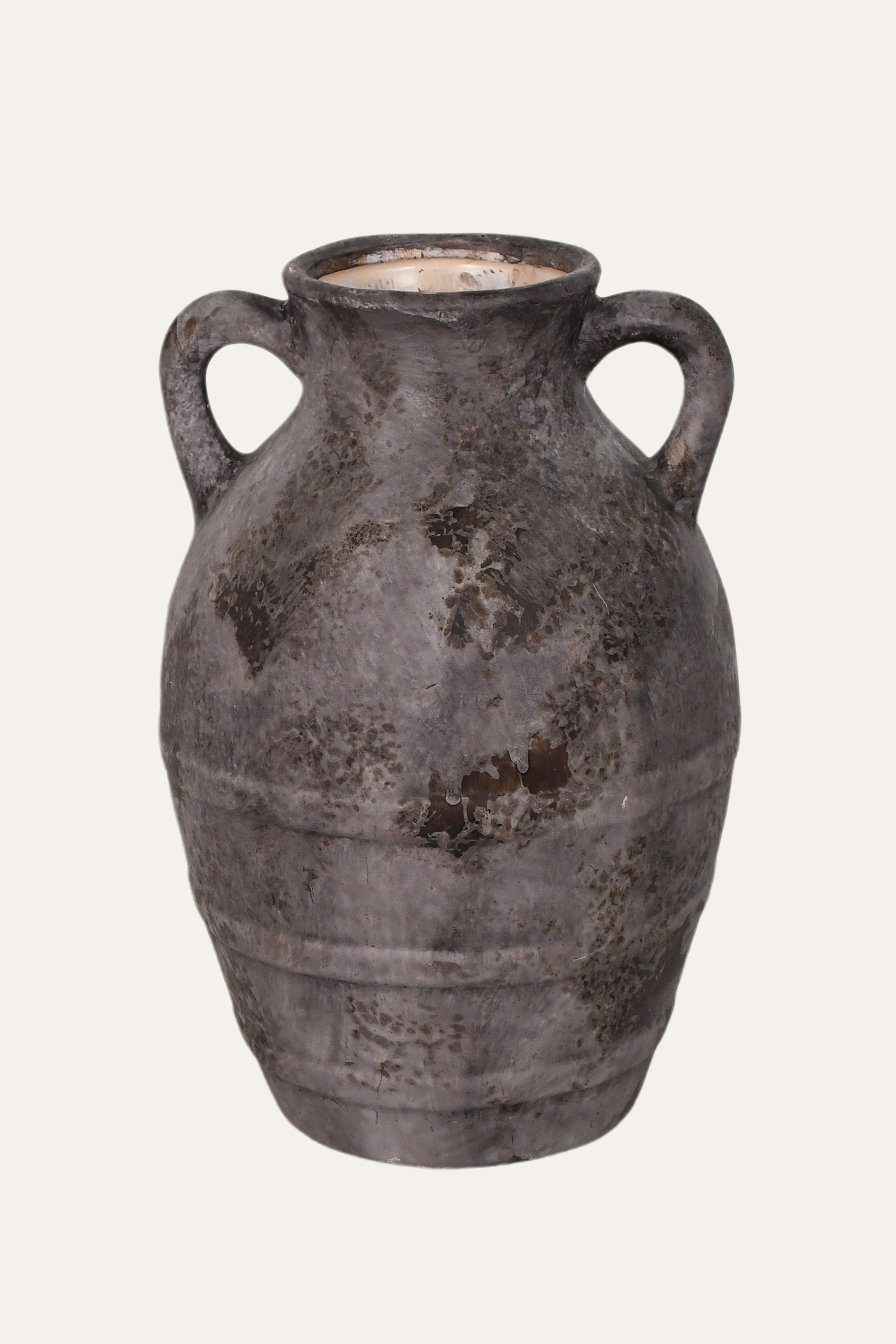 Rustic Distressed Ceramic Amphora Vase