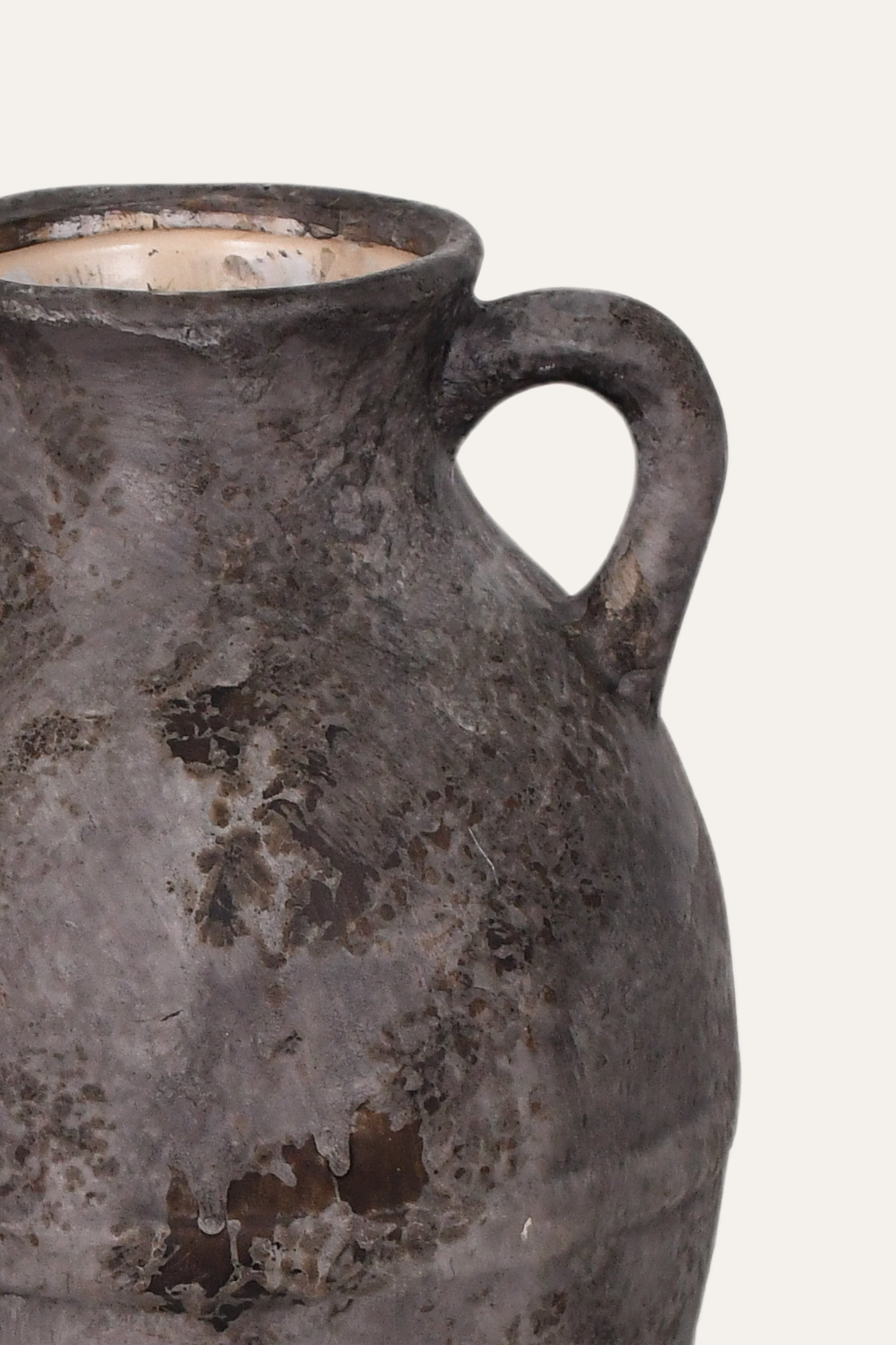 Rustic Distressed Ceramic Amphora Vase