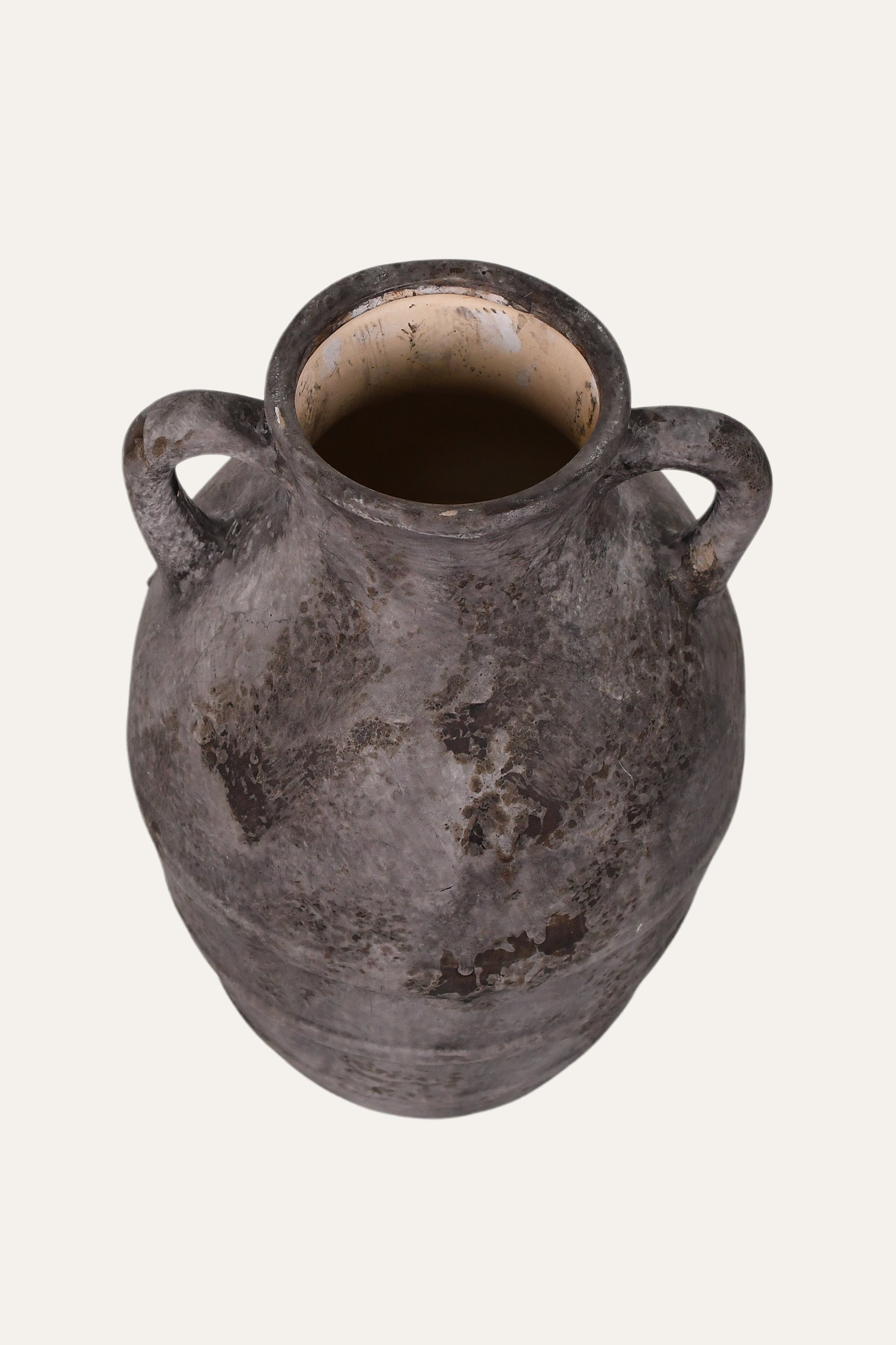 Rustic Distressed Ceramic Amphora Vase