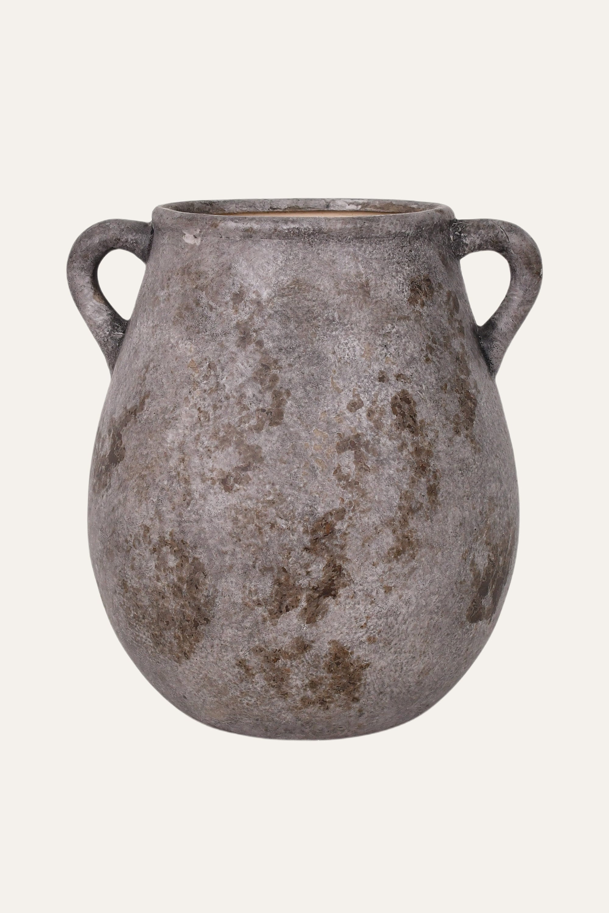 Rustic Distressed Ceramic Urn Vase