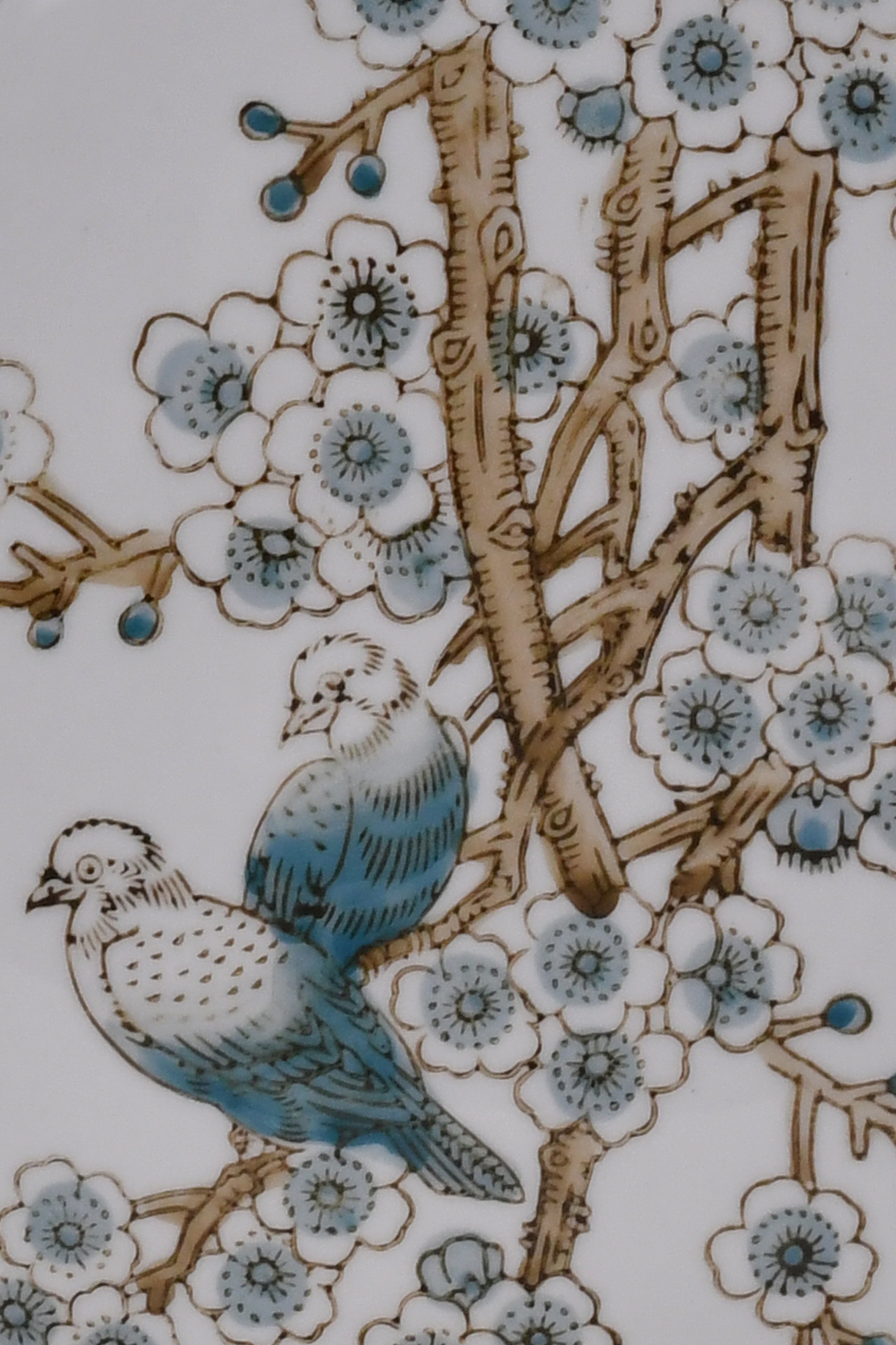 Vintage Blue & White Chinoiserie Porcelain Lidded Jar