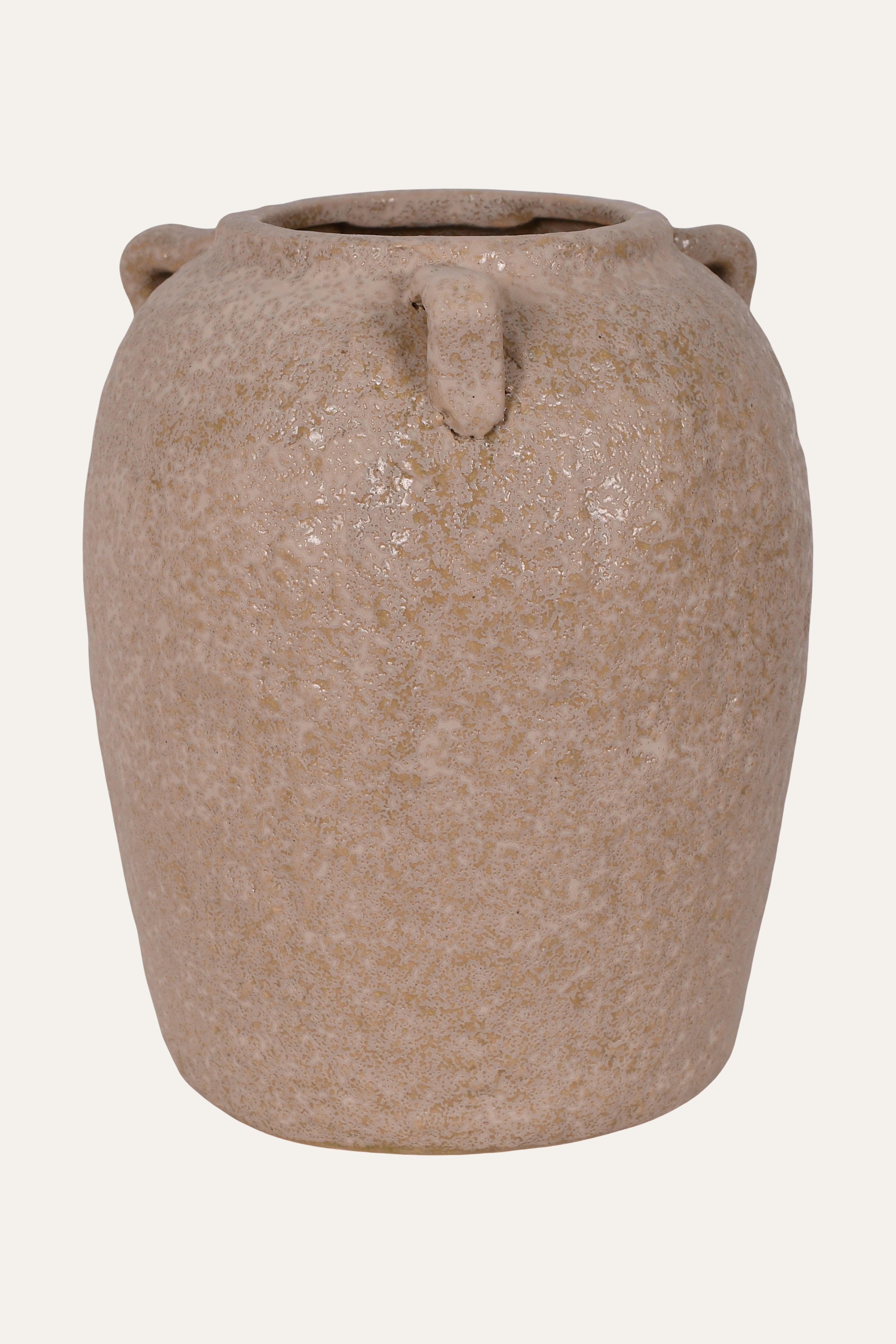 Rustic Speckled Amphora Ceramic Vase