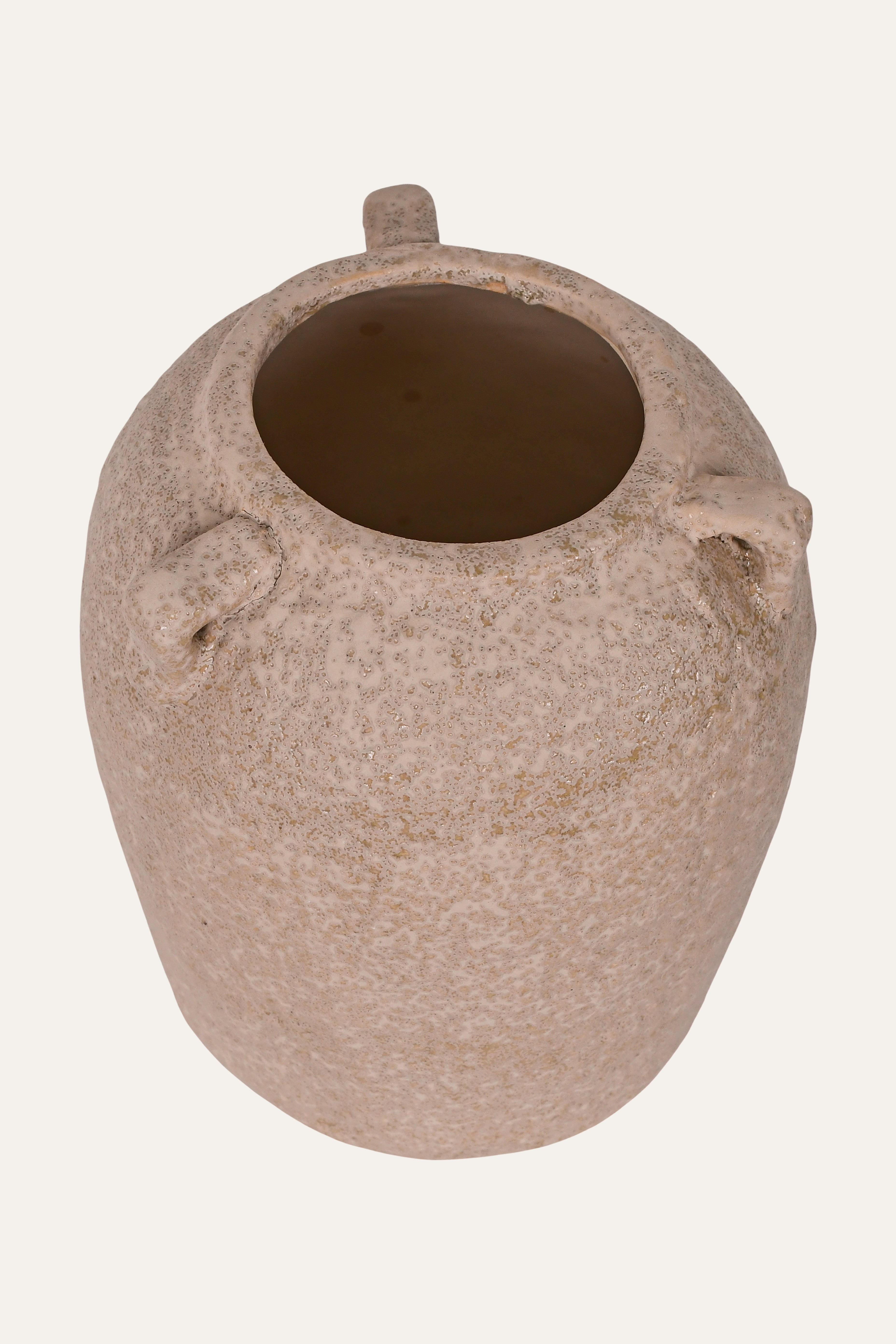 Rustic Speckled Amphora Ceramic Vase