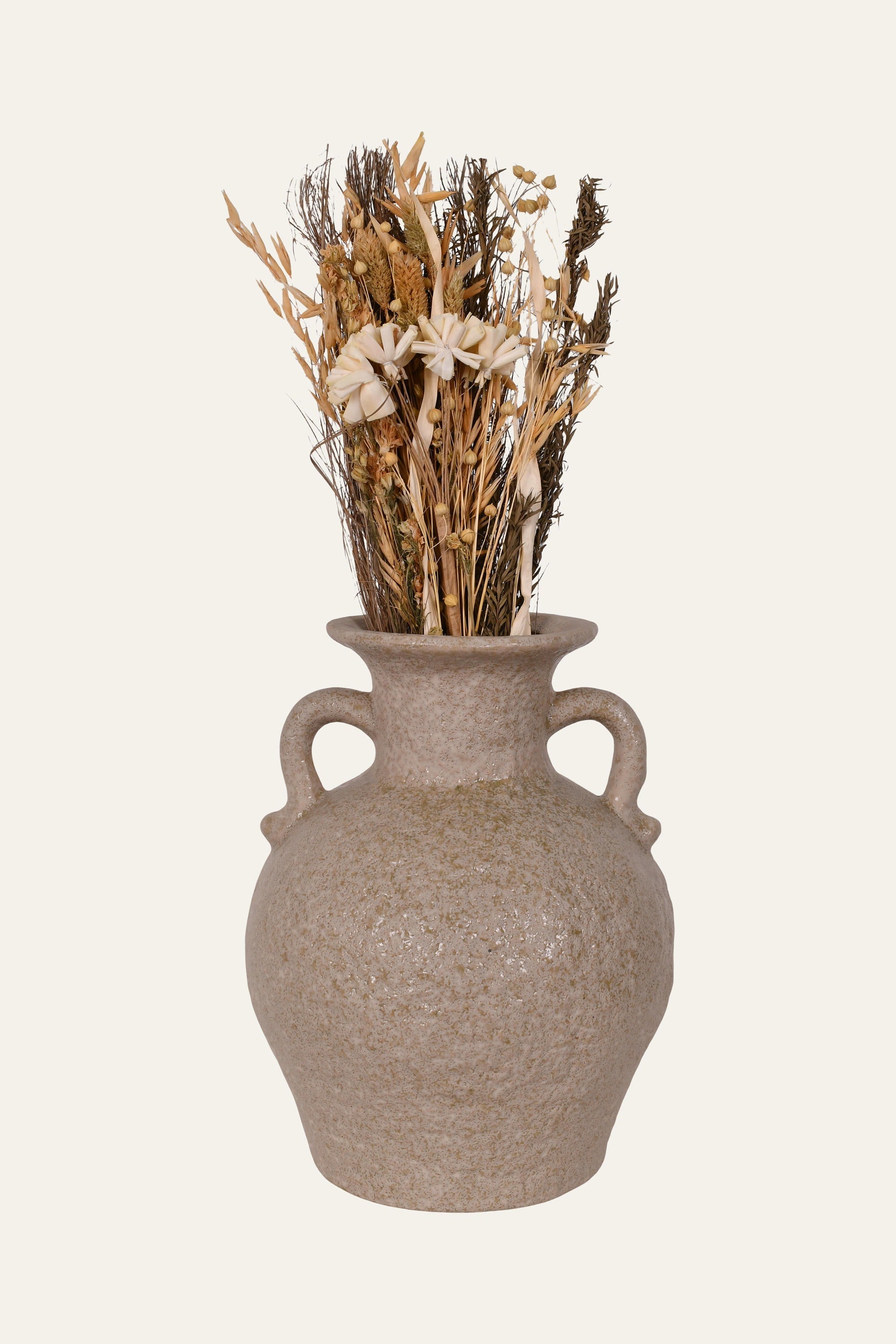 Textured Amphora Style Ceramic Vase