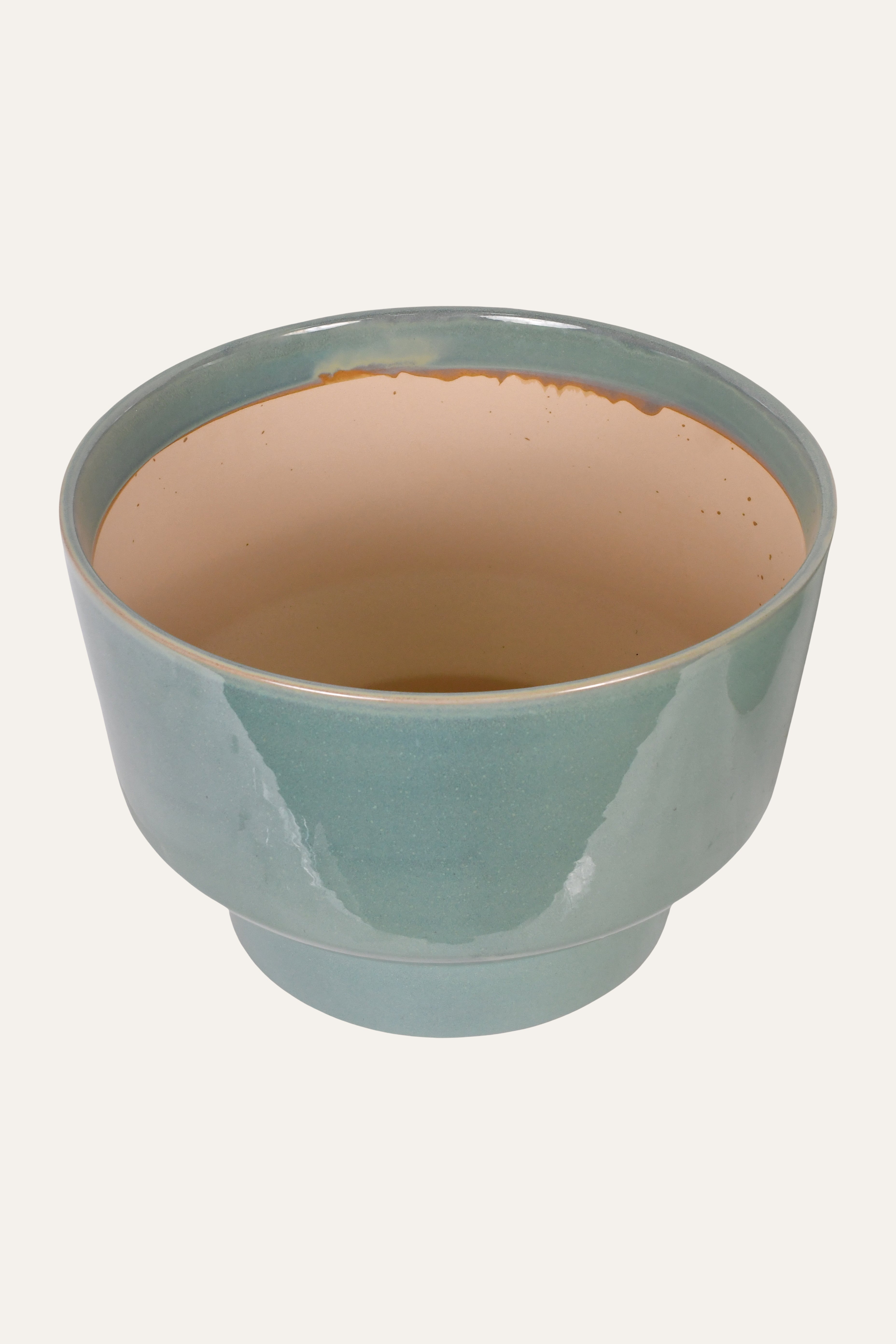 Teal Ceramic Planter - Big