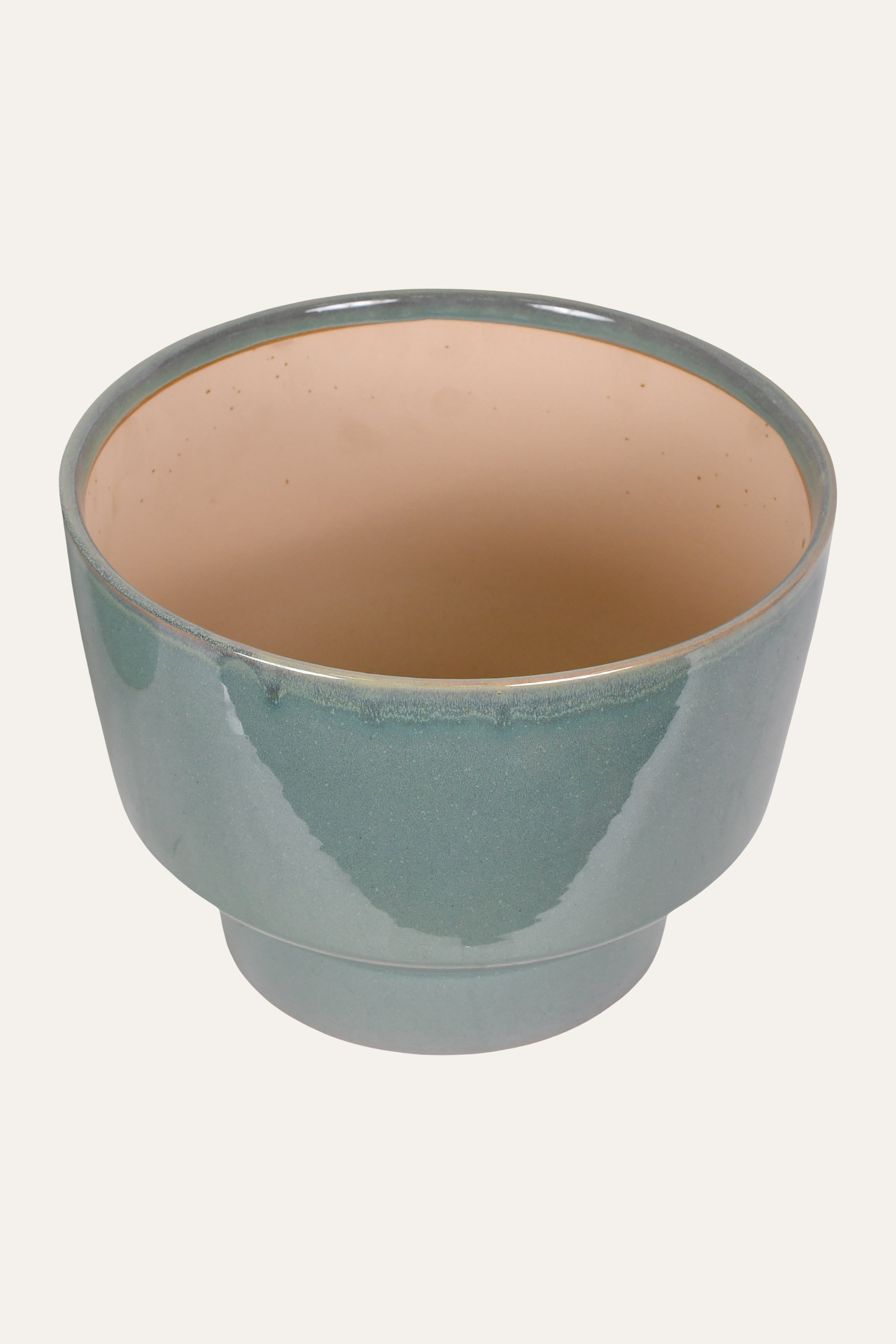 Teal Ceramic Planter - Small
