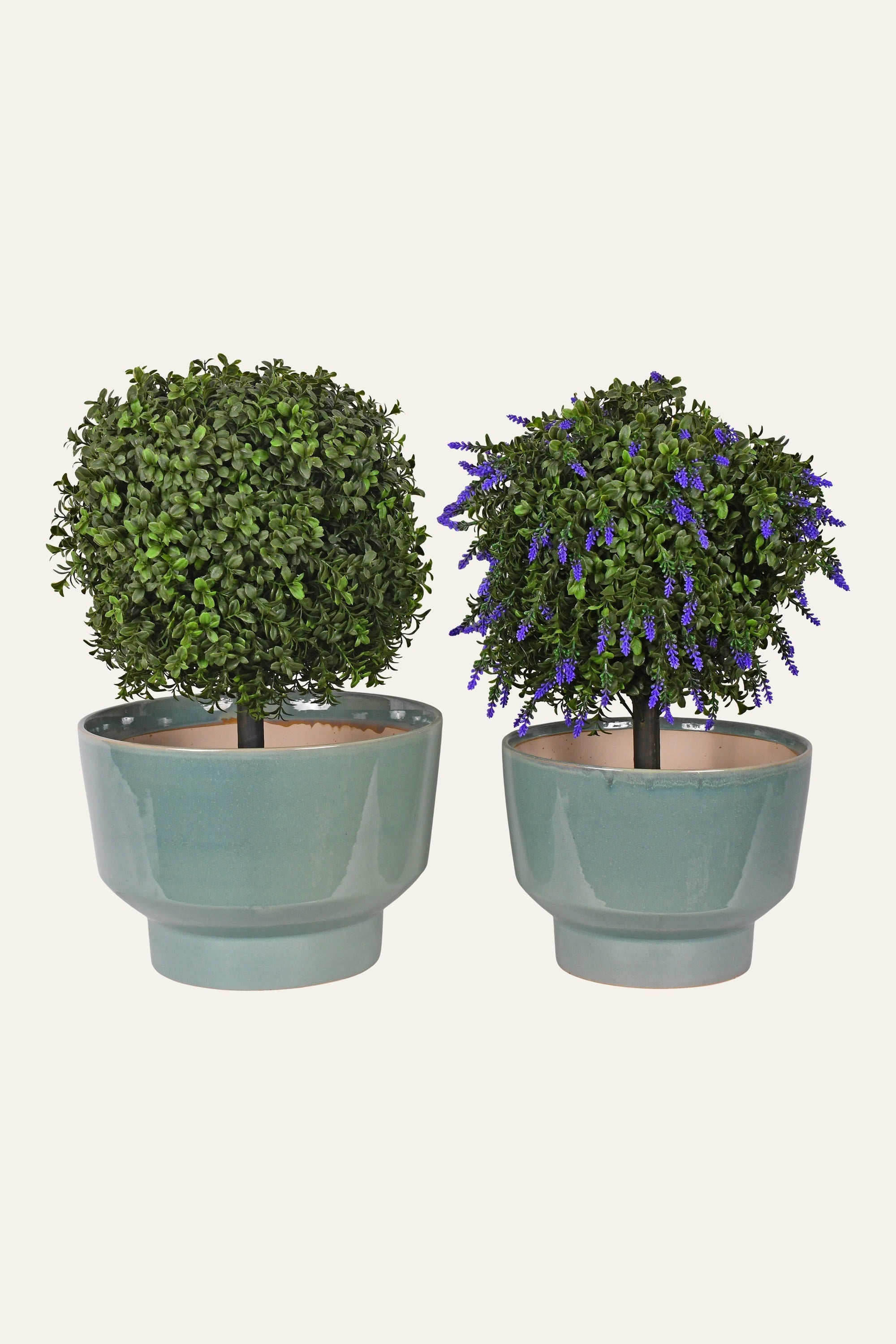 Teal Ceramic Planter - Big