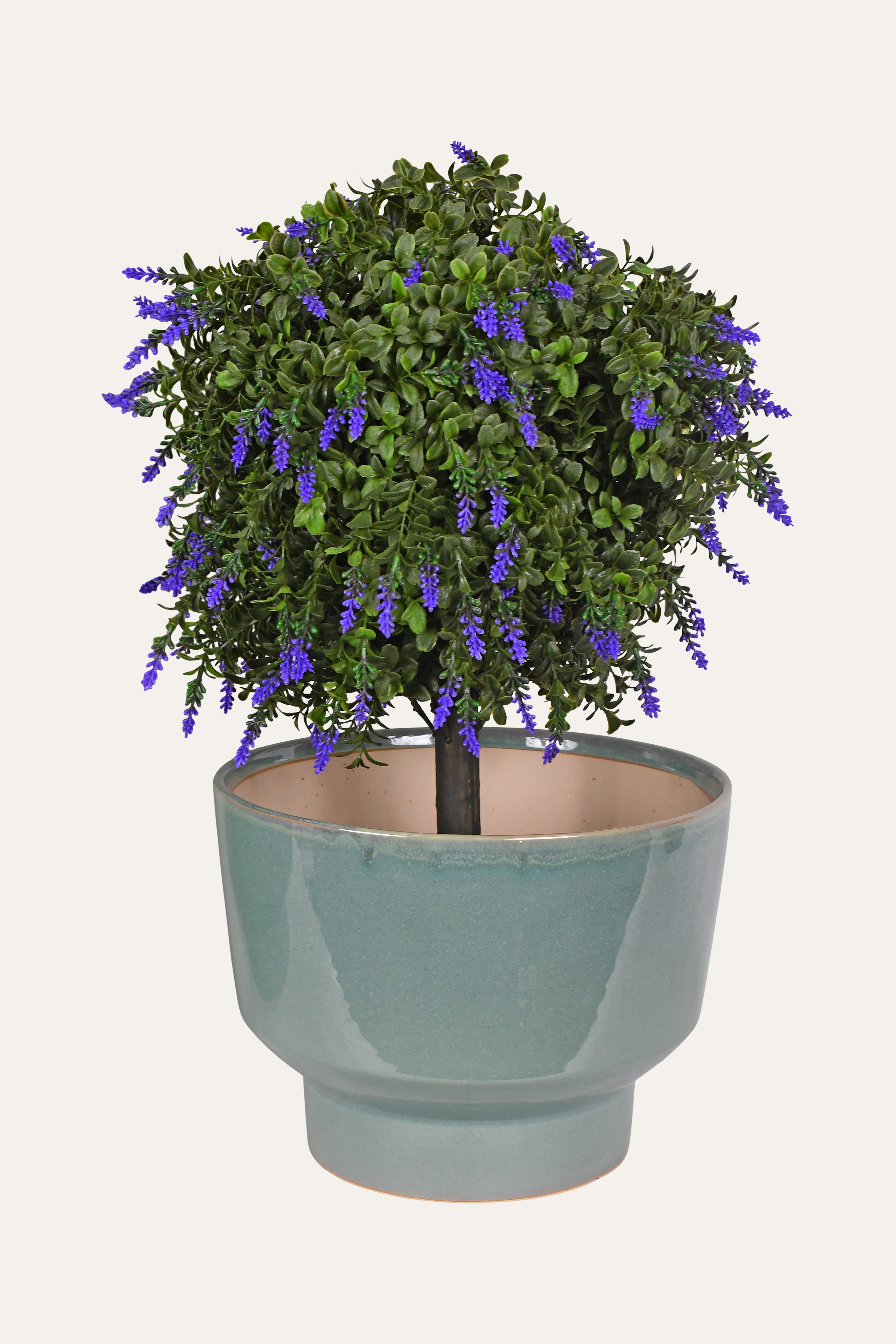 Teal Ceramic Planter - Small