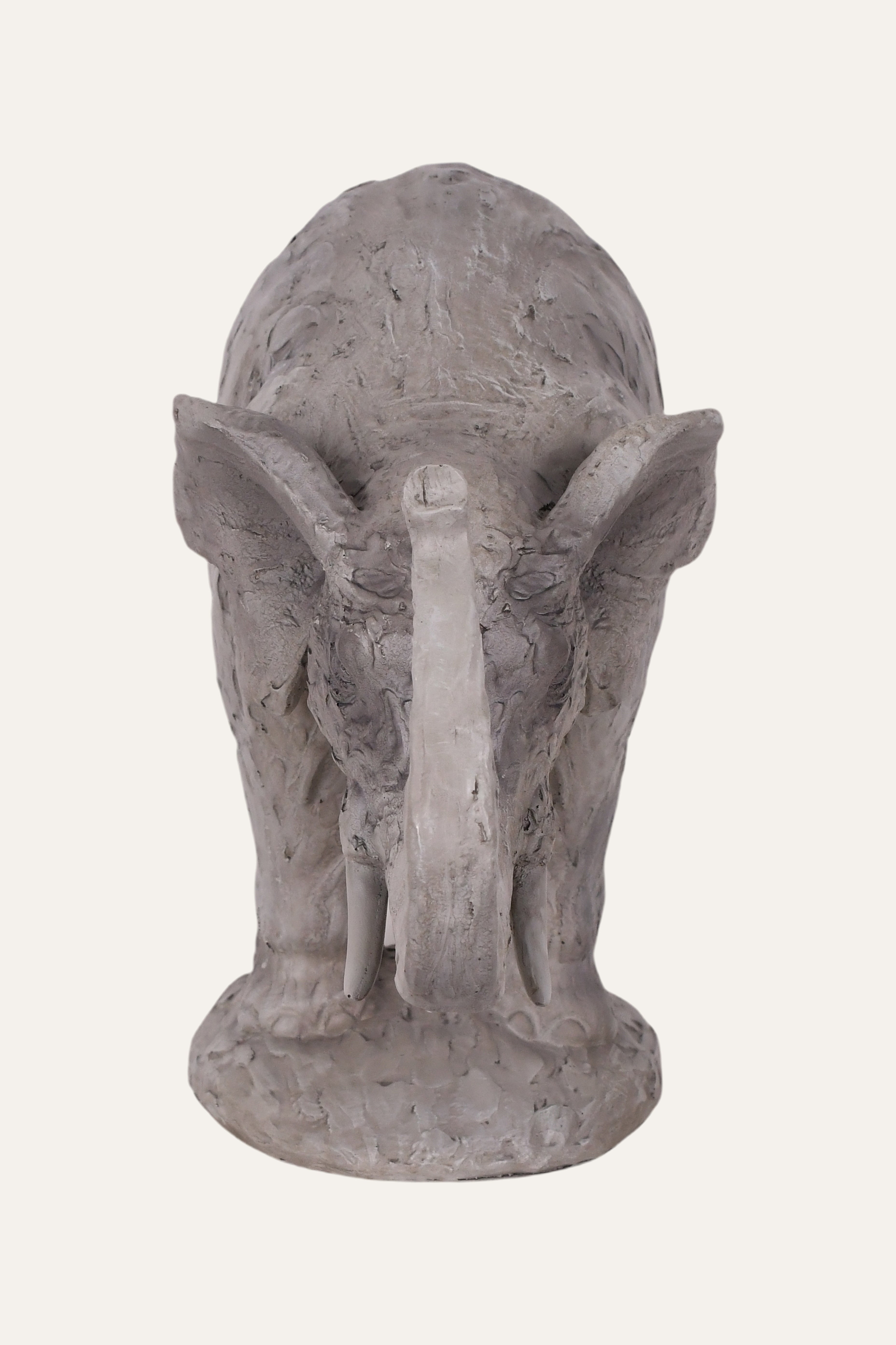 Textured Elephant Resin Sculpture