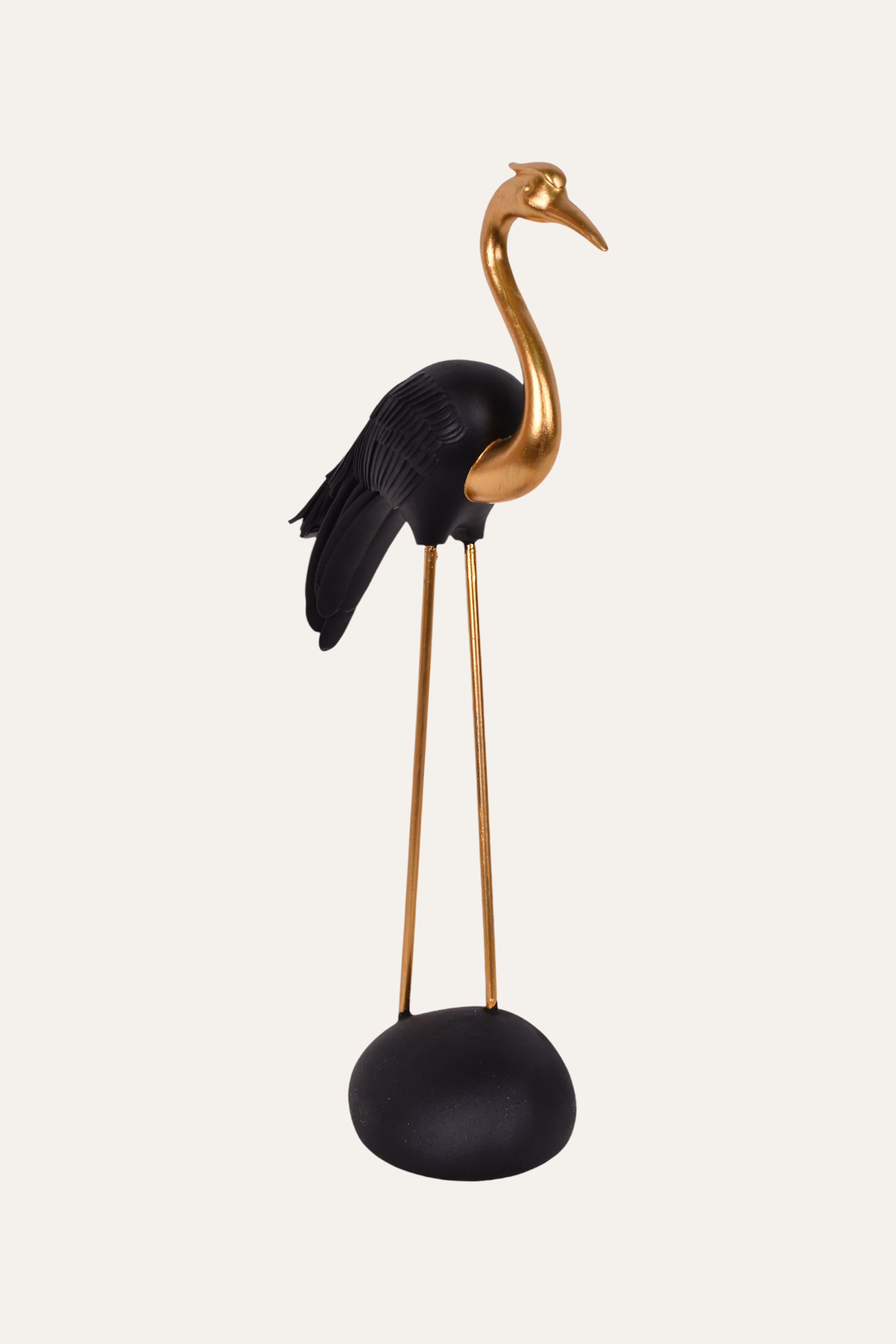 Golden Heron Decorative Sculpture - Big
