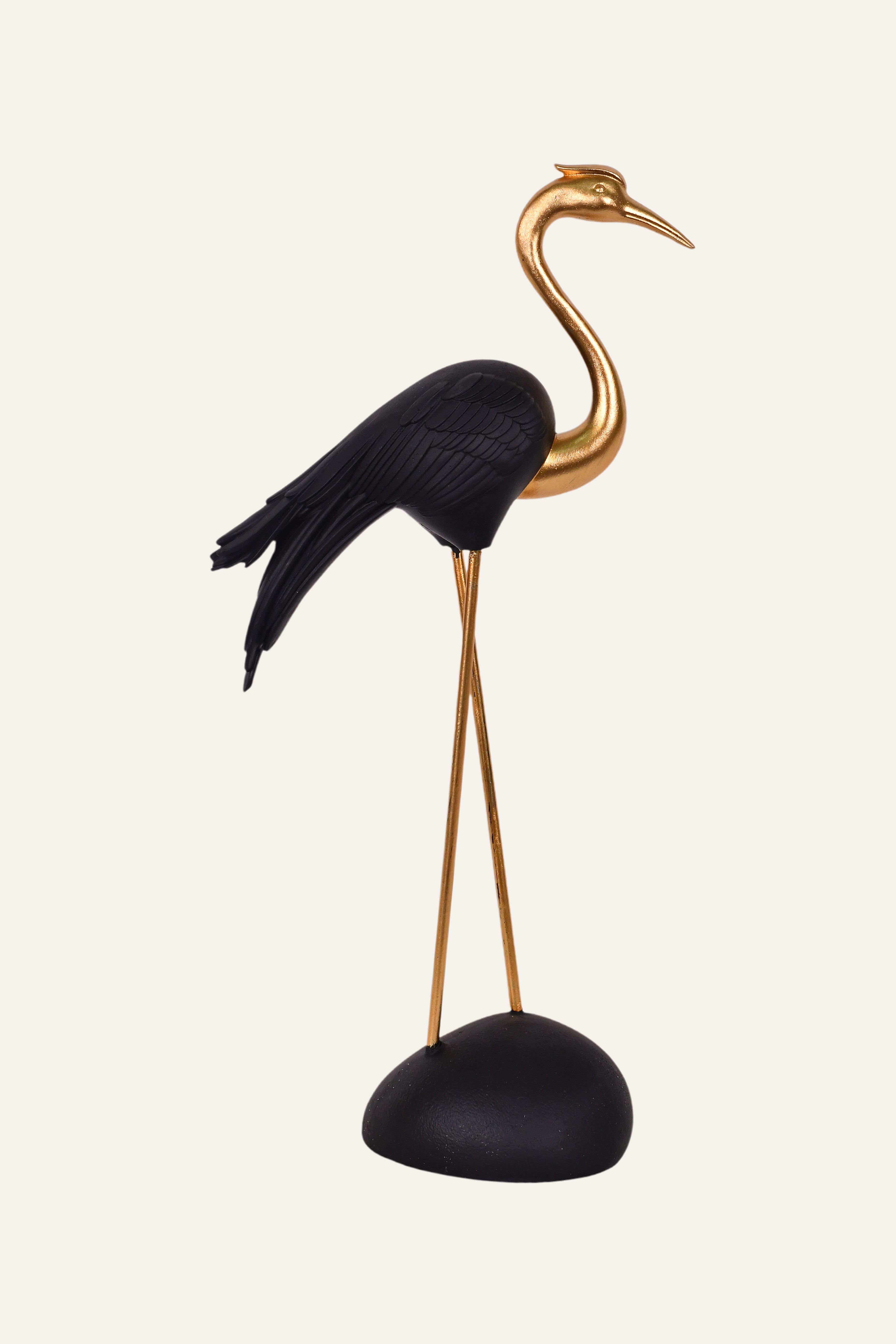 Golden Heron Decorative Sculpture - Big