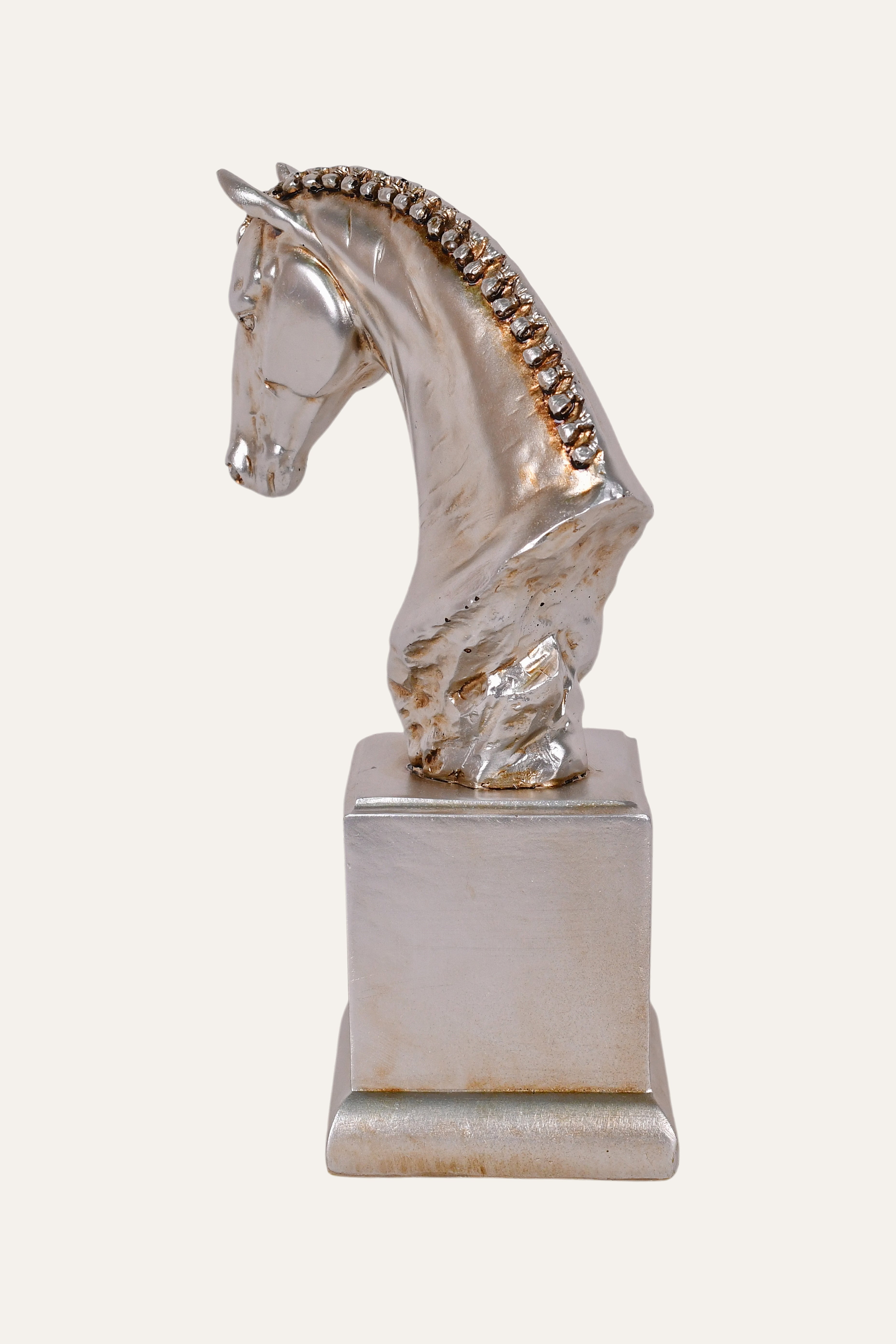 Silver Horse Sculpture For Home
