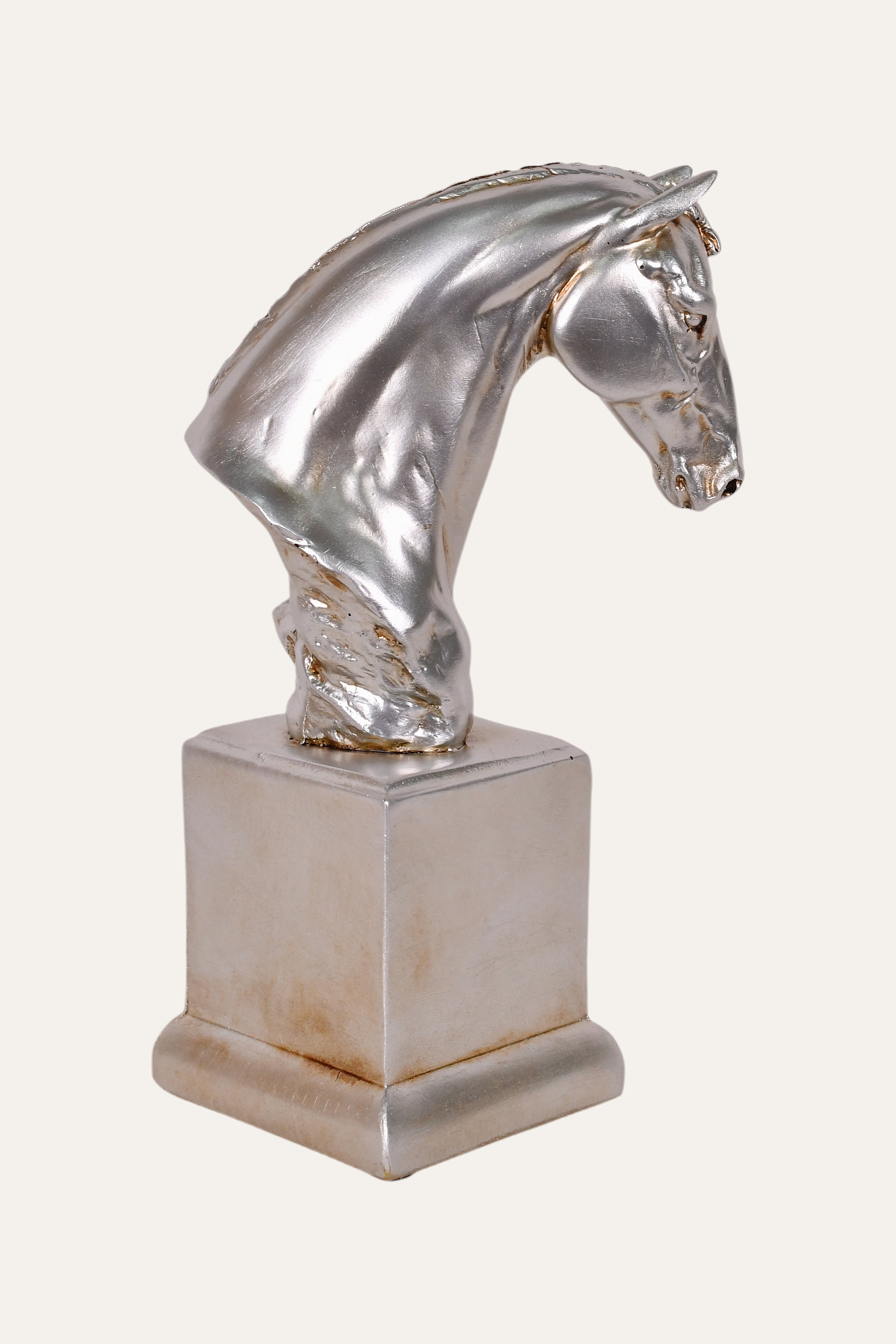 Silver Horse Sculpture For Home Decor