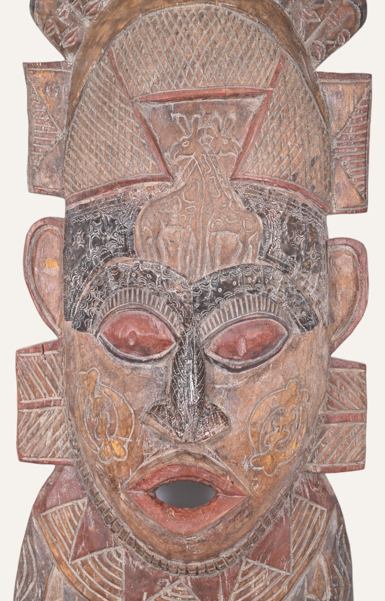 African Hand Carved Tribal Mask