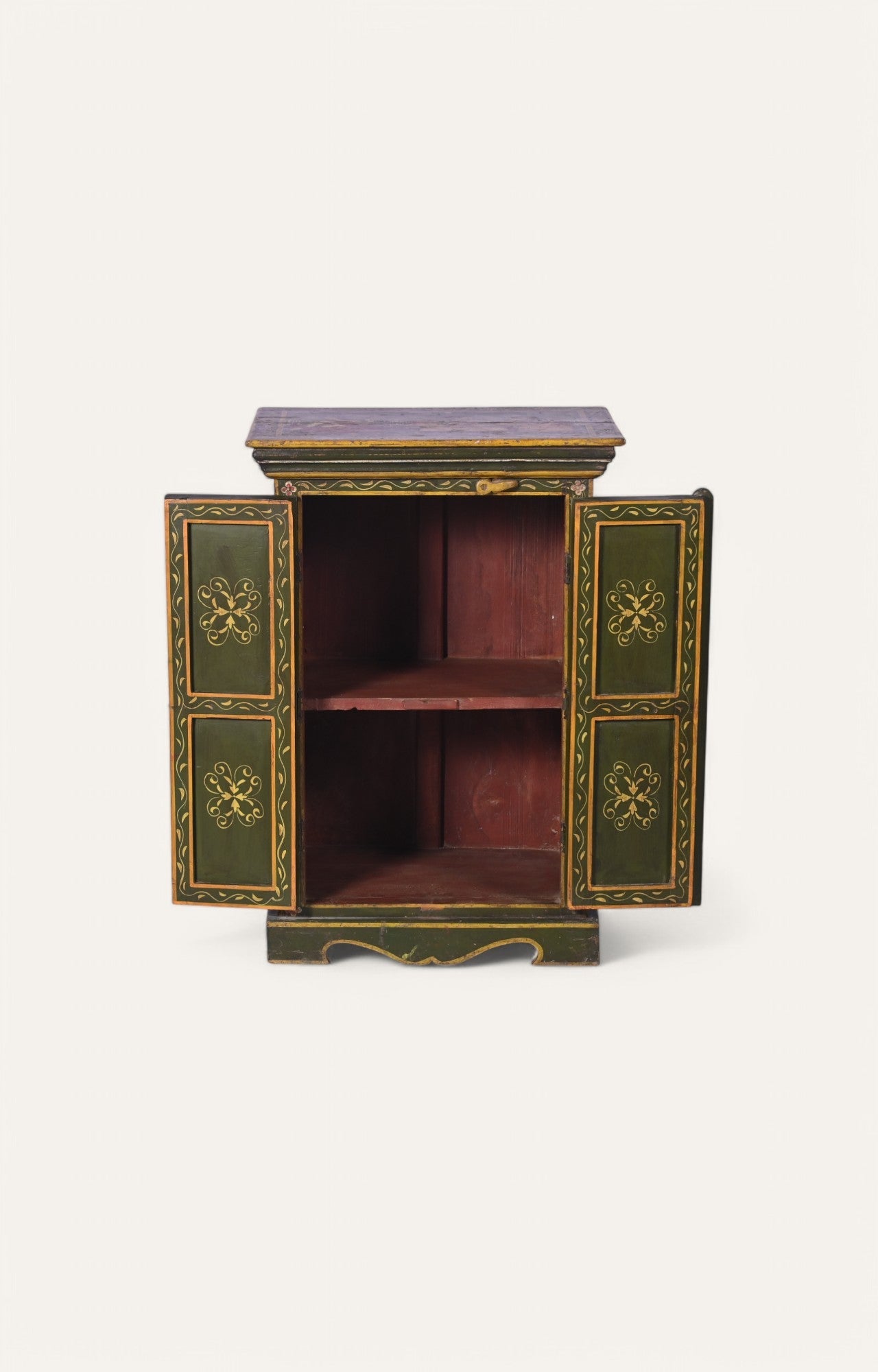 Maharani Hand-Painted Wooden Cabinet