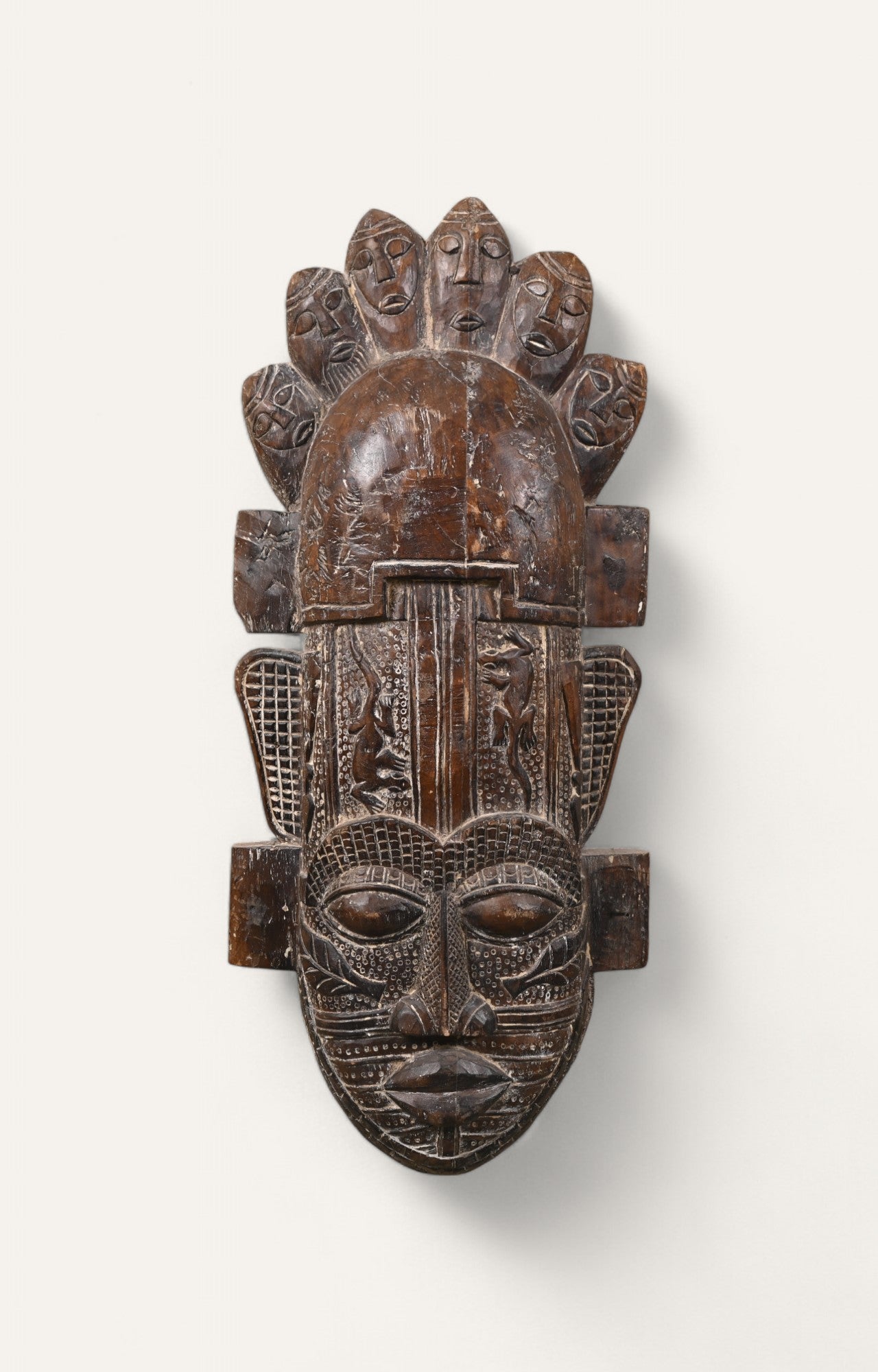 Wooden Hand Carved Tribal Mask