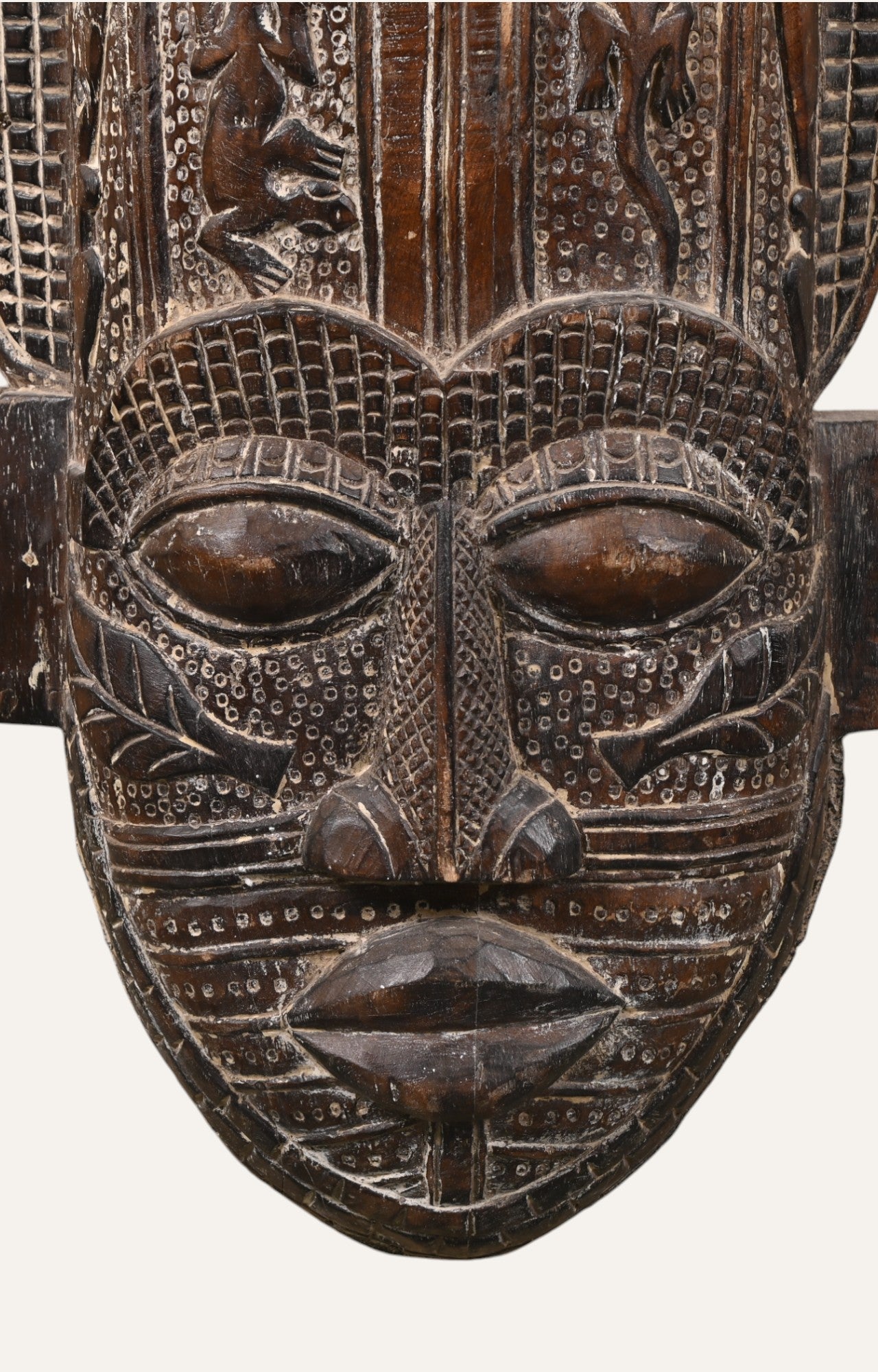 Wooden Hand Carved Tribal Mask