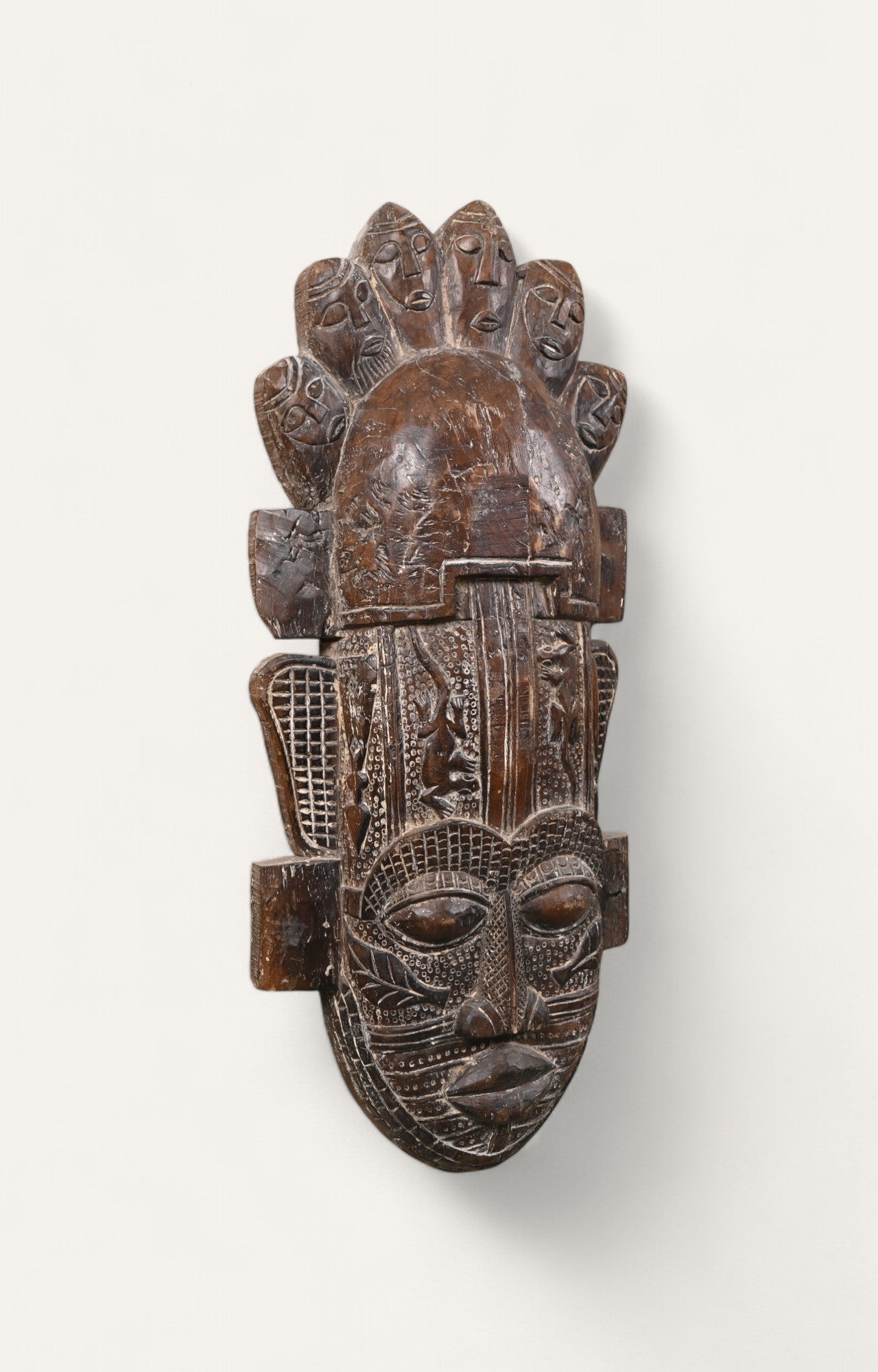 Wooden Hand Carved Tribal Mask