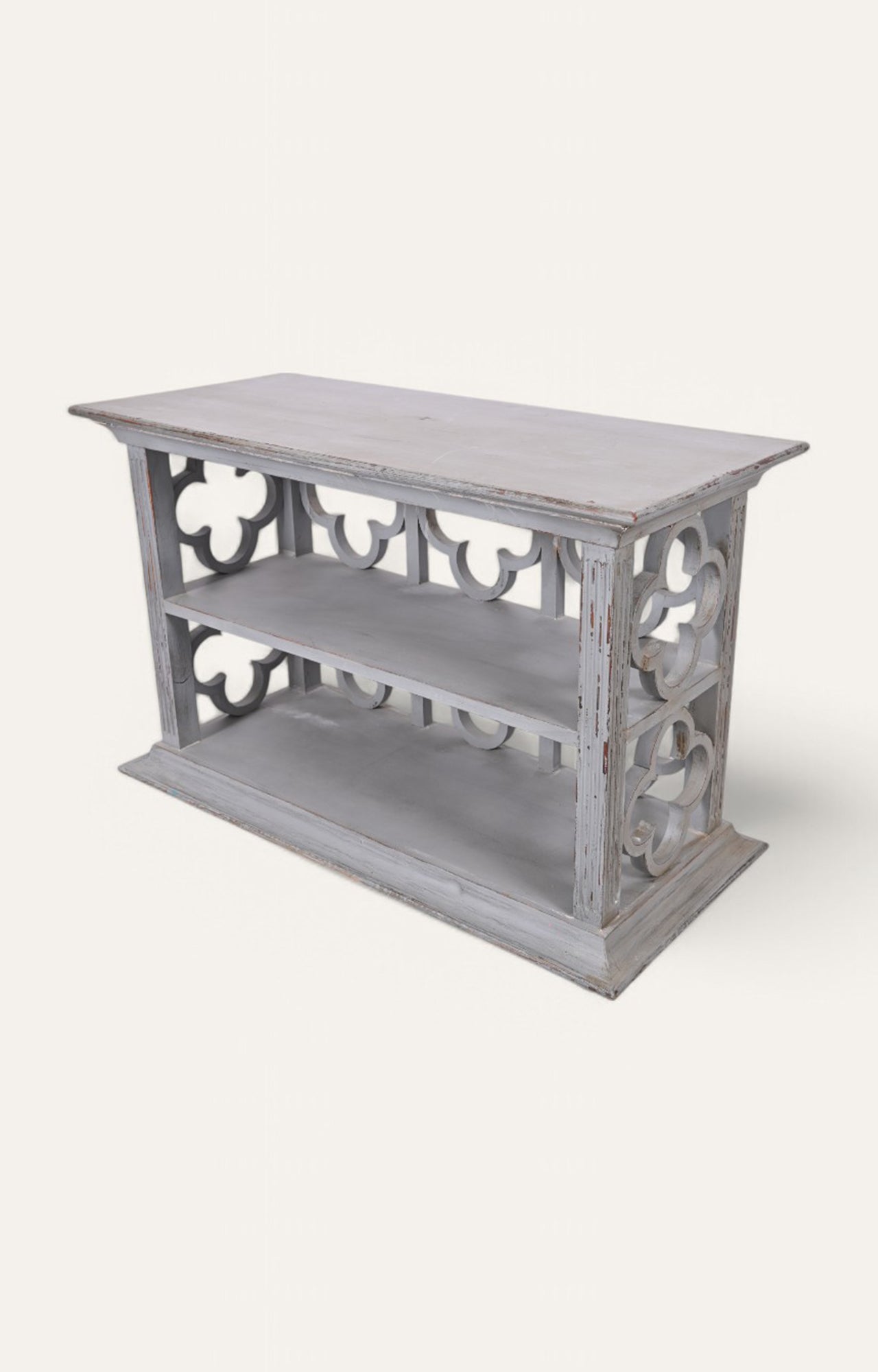 Jali Pattern Wooden Console