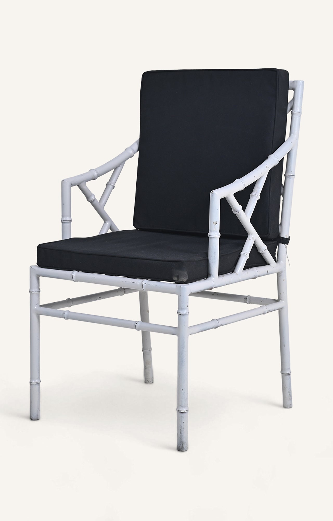 Iron Dining Chair with Armrests