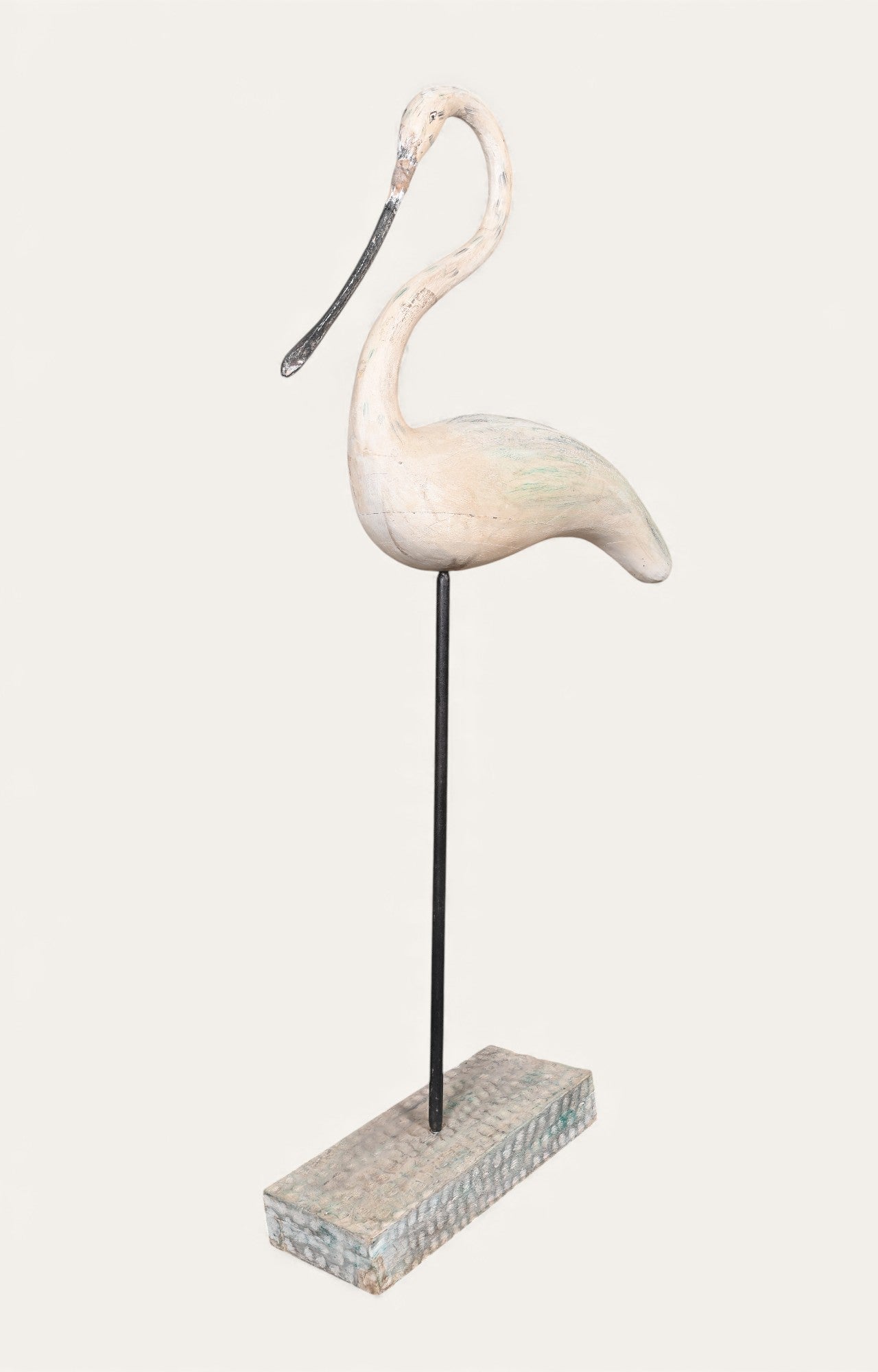 Elegant Long Beak Bird Sculpture