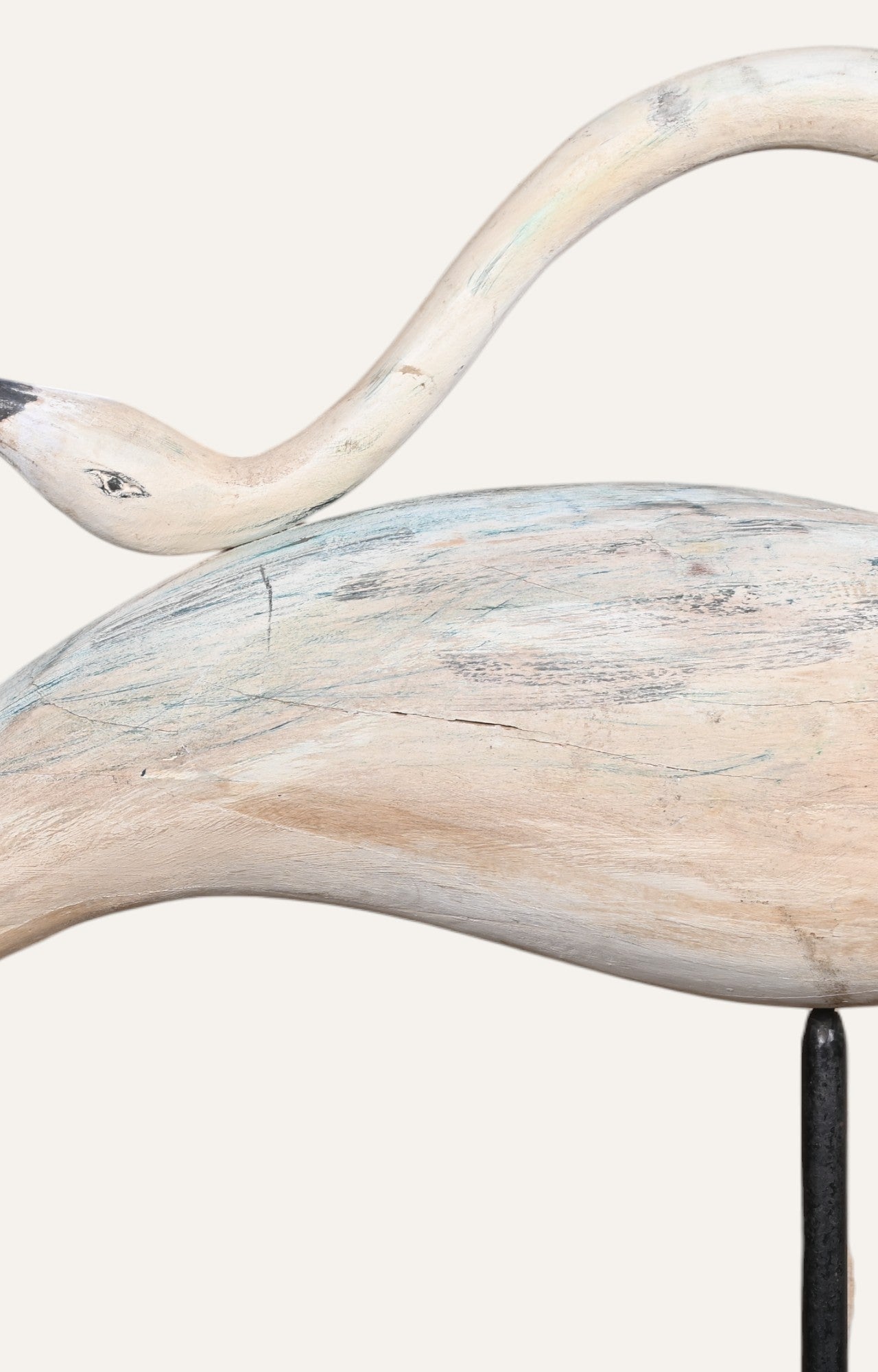 Coastal Curved Beak Bird Sculpture