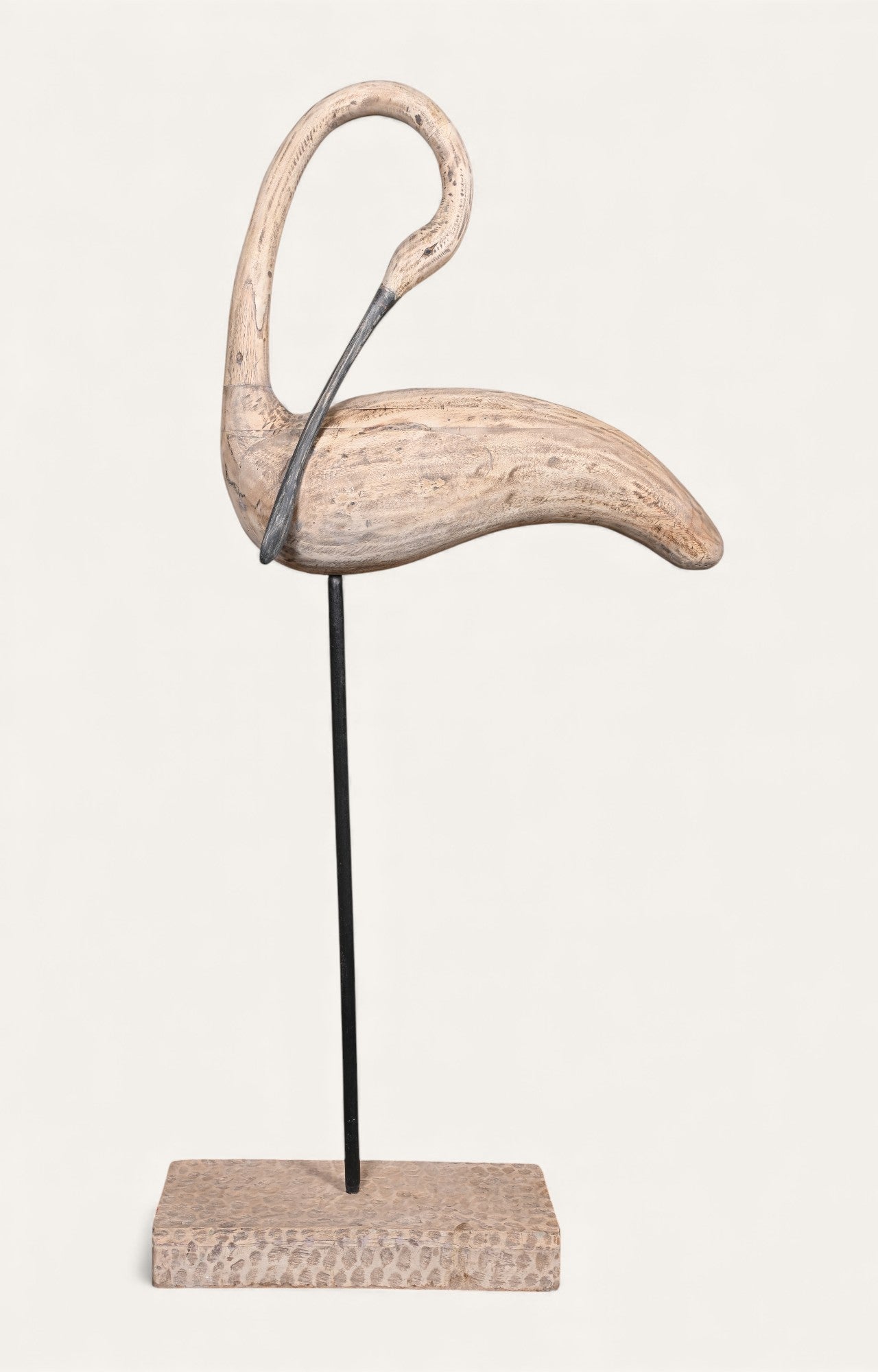Driftwood Loop-Neck Bird Sculpture