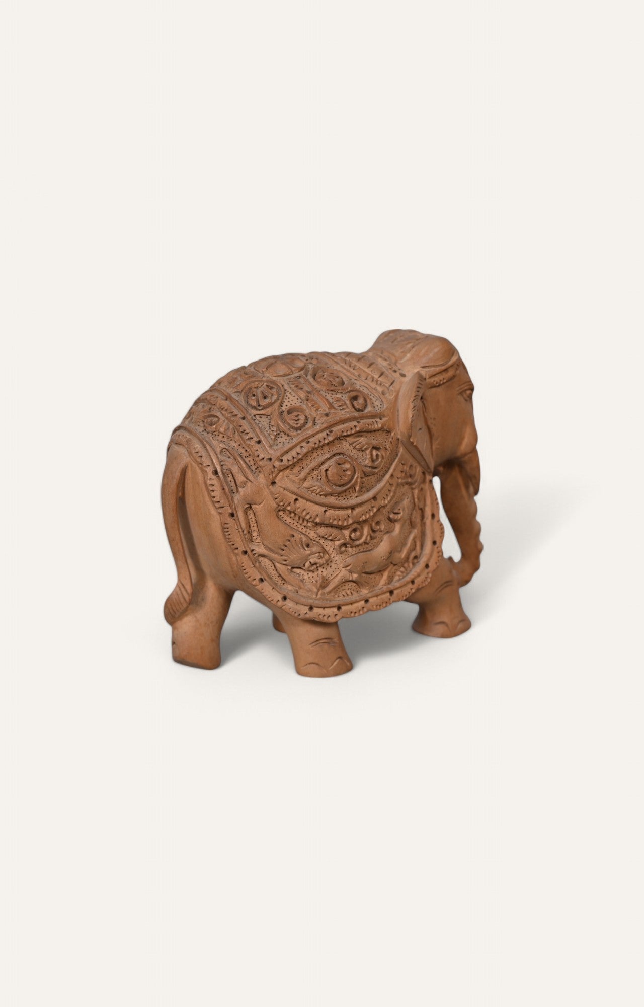 Handcrafted Wooden Elephant Figurine