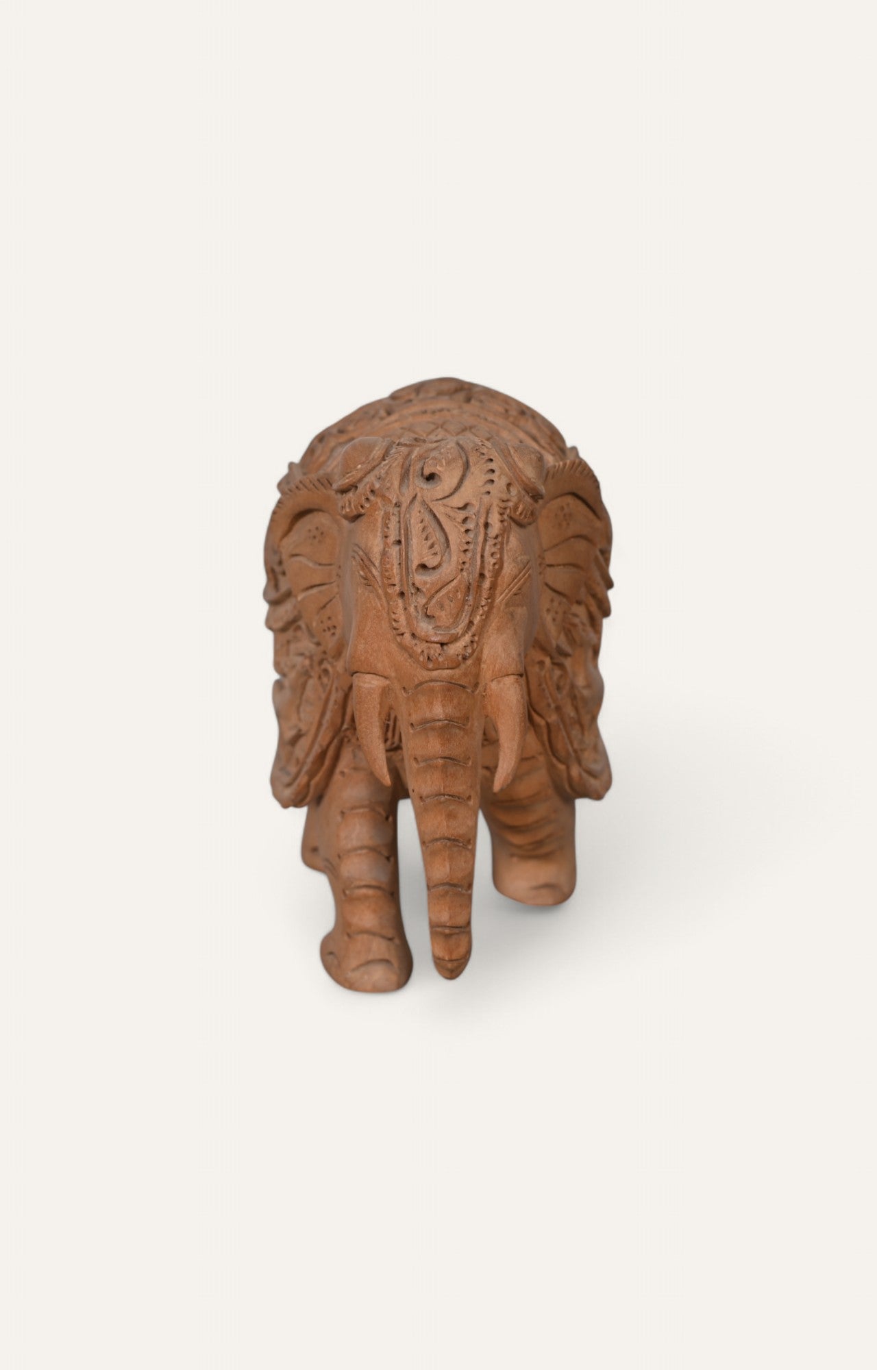 Handcrafted Wooden Elephant Figurine