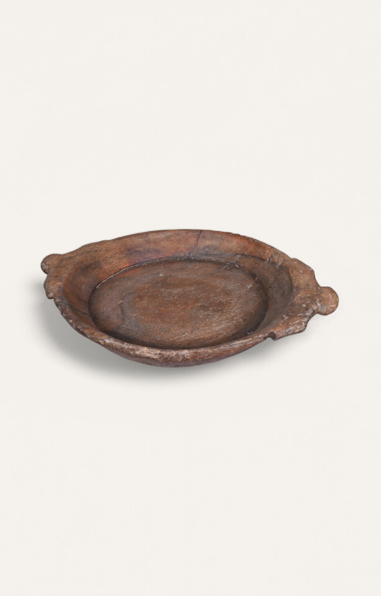 Rustic Wooden Serving Tray with Natural Grain
