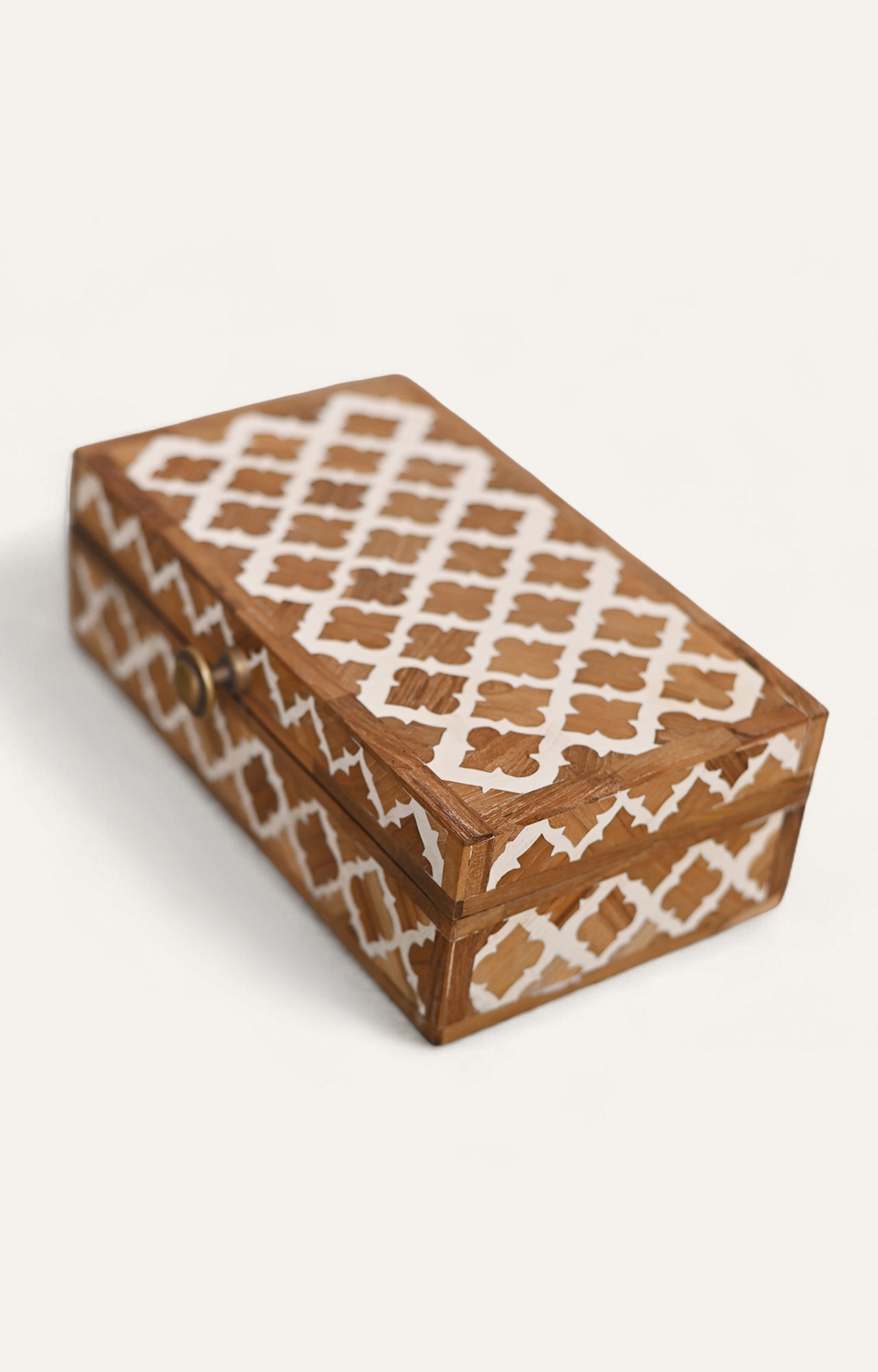 Handcrafted Geometric Inlay Decorative Box