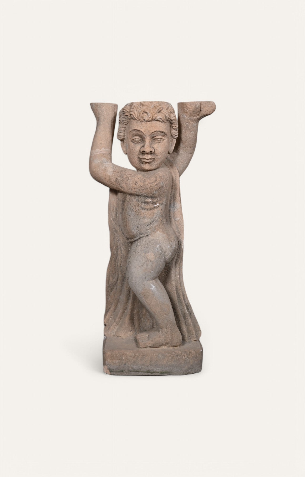 Posing Man Sandstone Sculpture