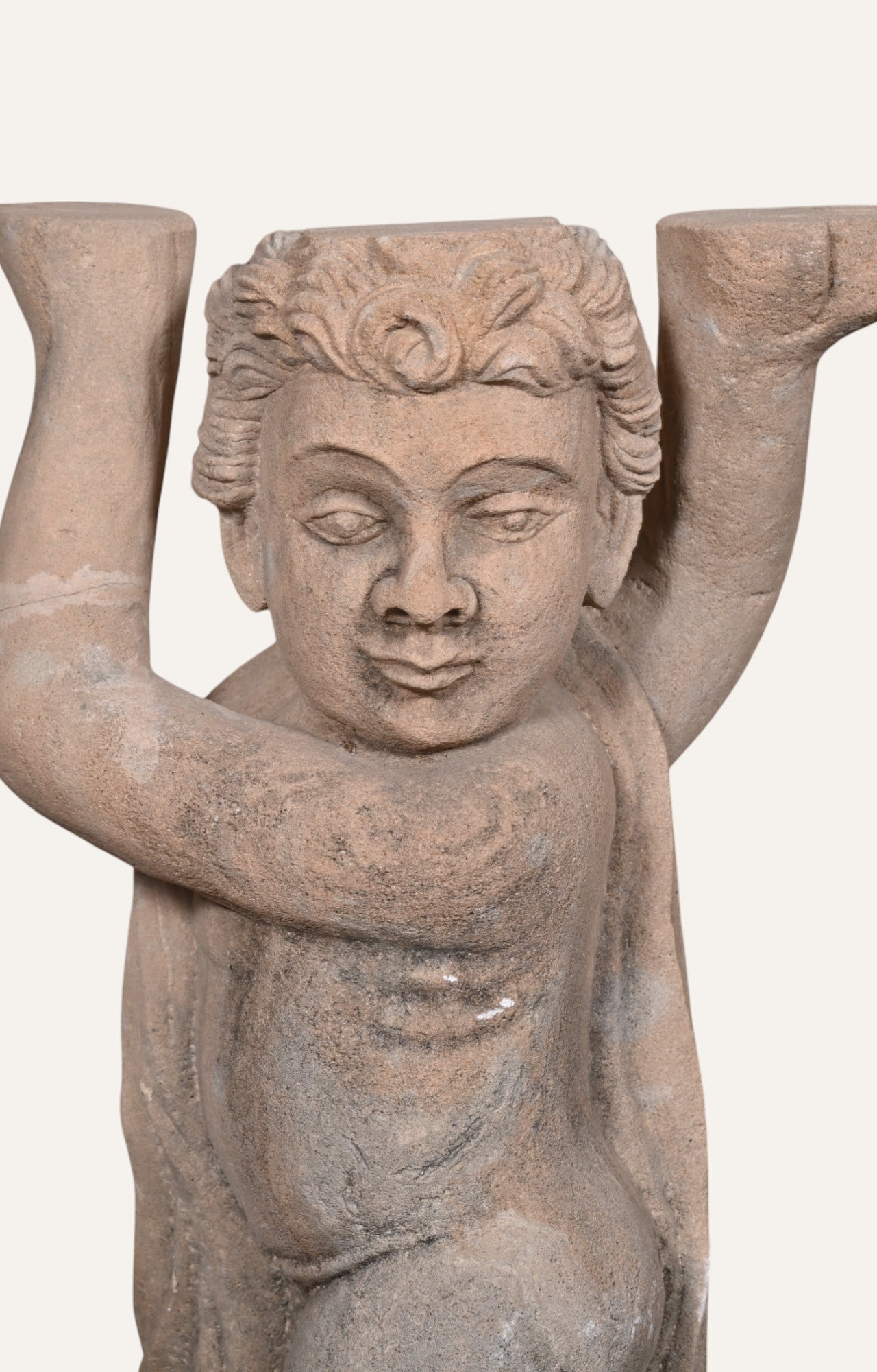 Posing Man Sandstone Sculpture