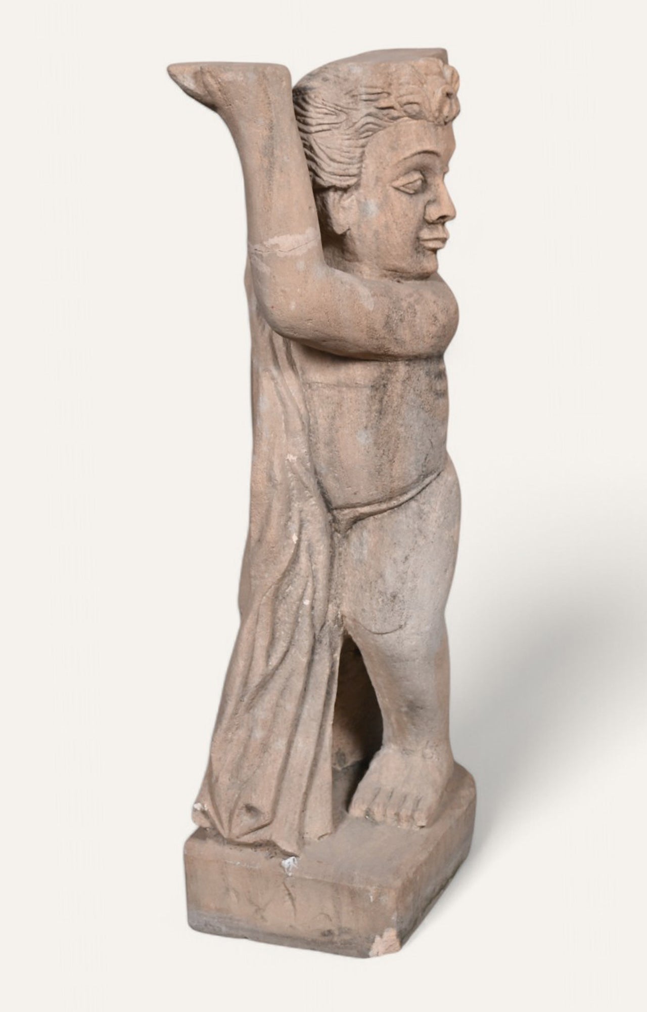 Posing Man Sandstone Sculpture