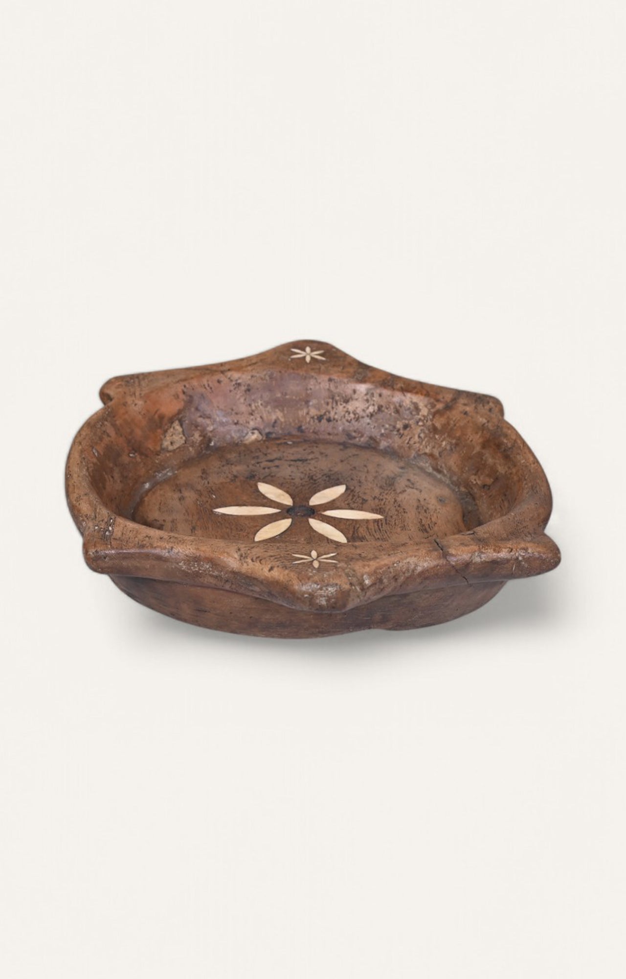 Hand-Crafted Round Wooden Tray