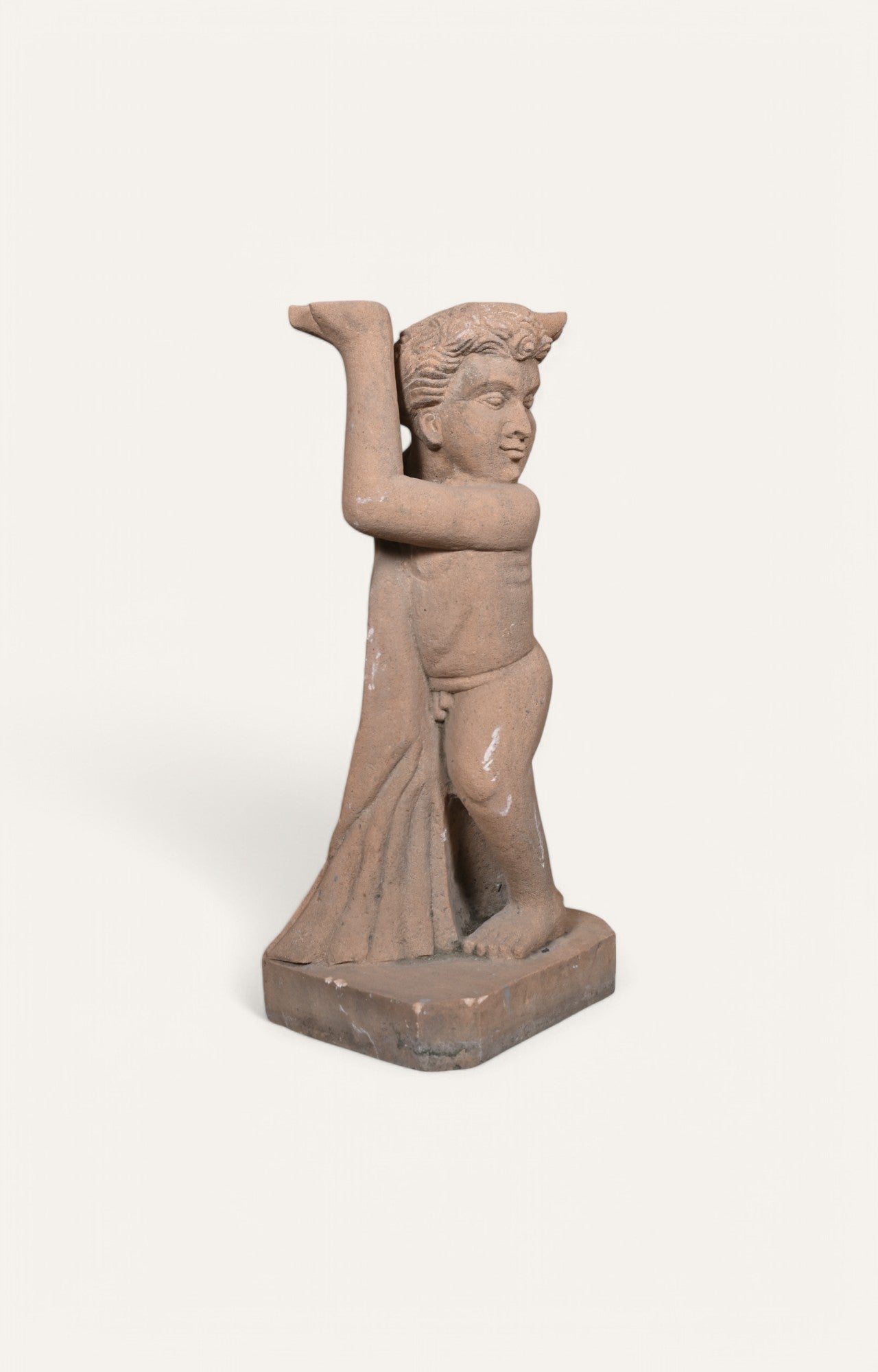 Roman Angel Stand Stone Sculpture