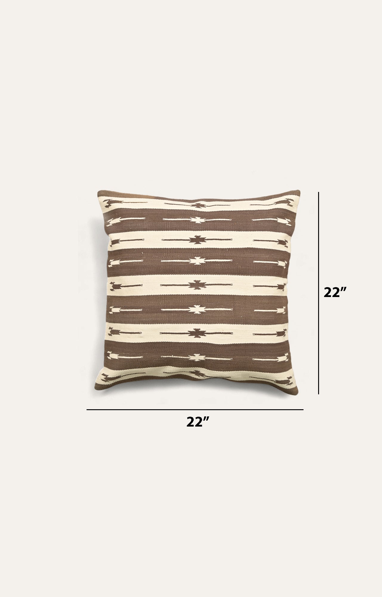 Darted and striped cushion cover set_size
