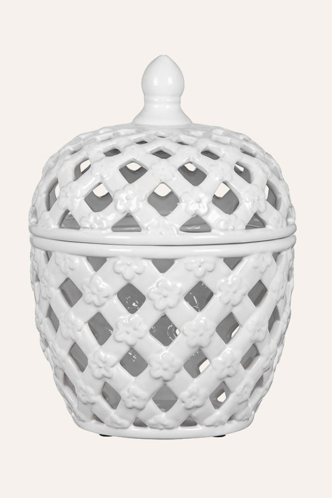 Decorative Lattice Jar