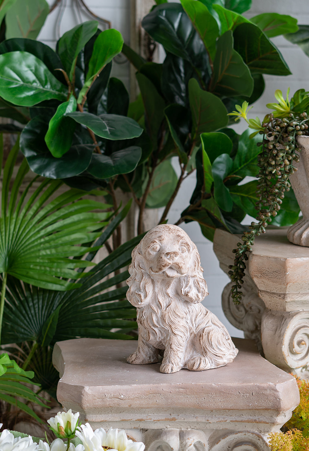 Decorative Puppy Dog Figurine Statue
